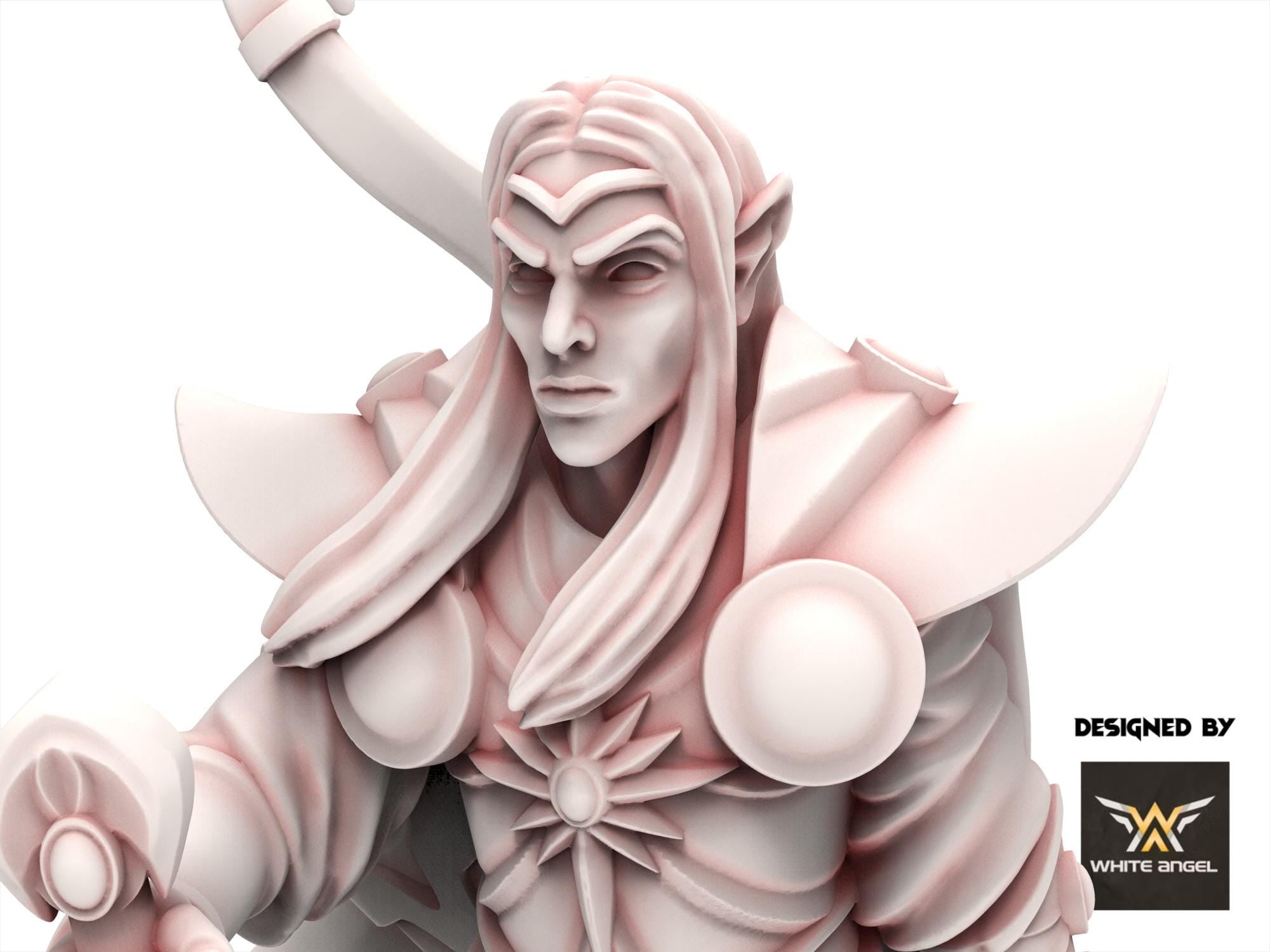 Hight Elves - The Exiled King - White Angel Miniatures