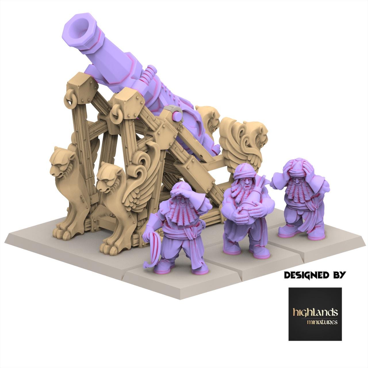 Chaos Dwarves - Mortar - Sons of Marduk - Highlands Miniatures