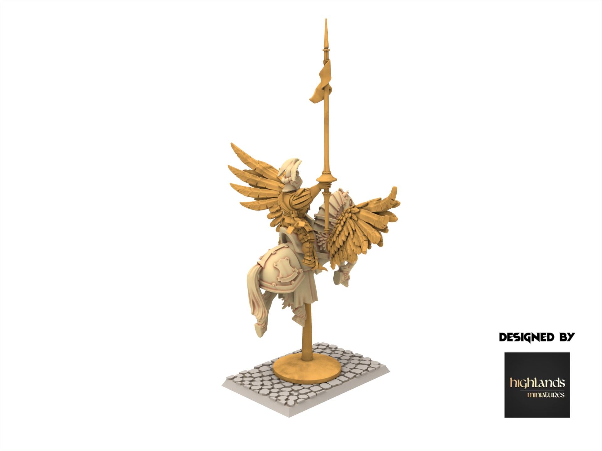 Imperial Fantasy - General on Pegasus - Sunland - Highlands Miniatures