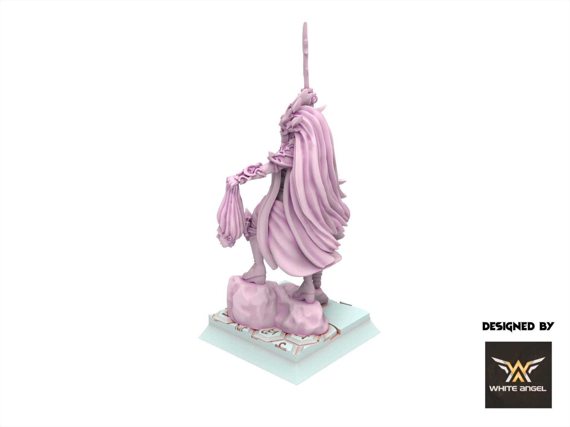 Dark Elves - Queen of the Dark Realm - Slaves of Darkness - White Angel Miniatures
