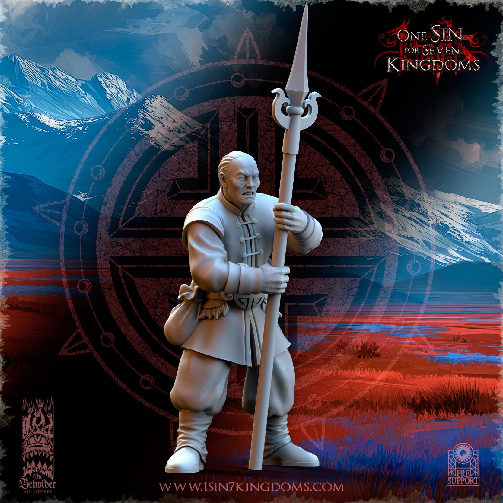 East Empire - Peasant Militia - Astarii Dynasty - 28&32mm - The Beholder Miniatures