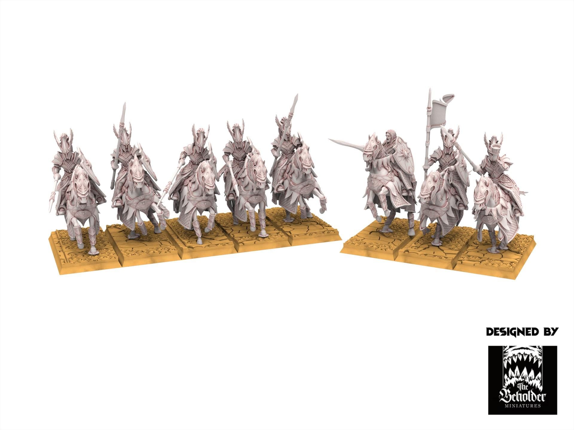 Hight Elves - Knights of Ashur - Silvermoor - The Beholder Miniatures
