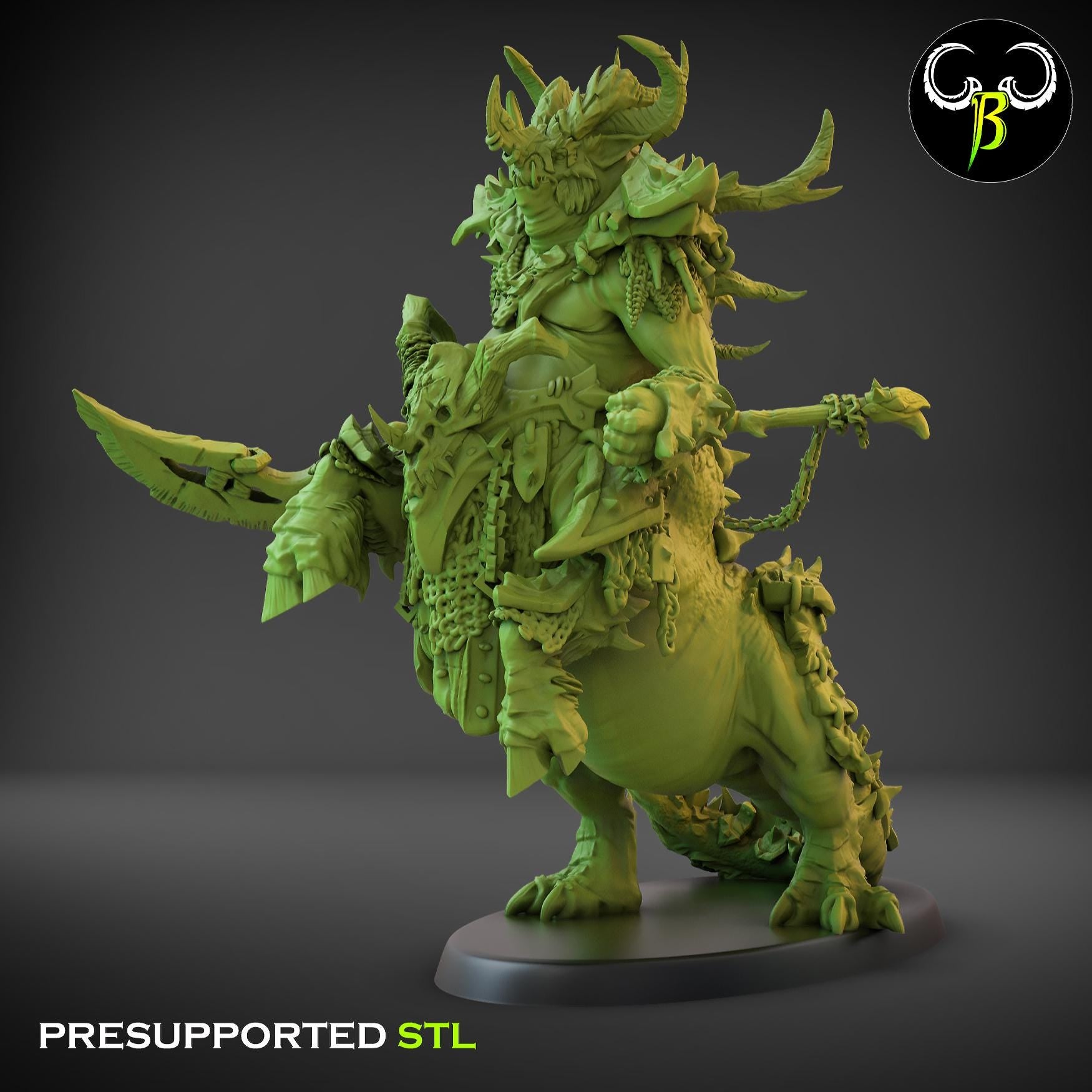 Beastmen - Ancient Centigon - Fallen Beast - ClayBeastCreation