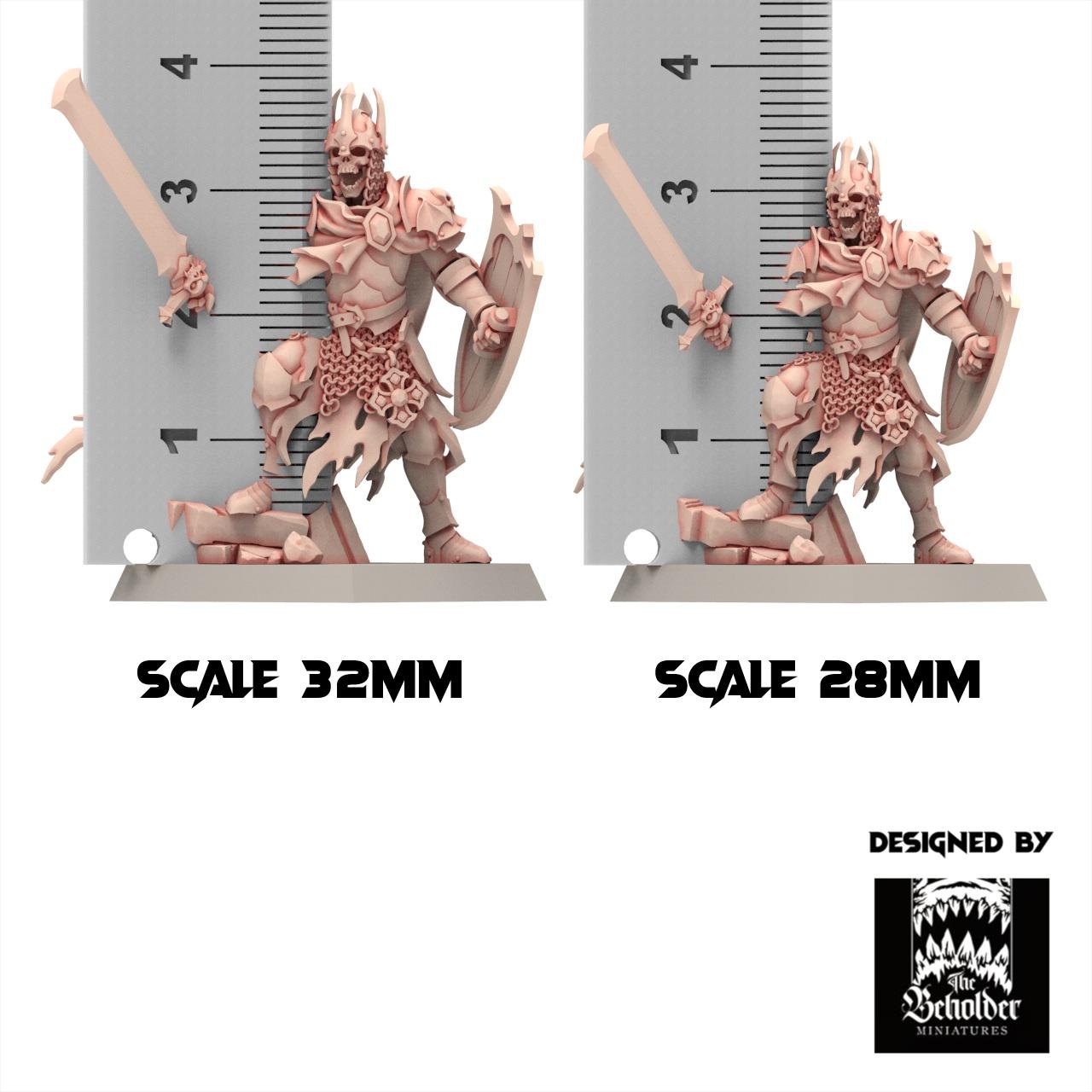 Undead 32/28mm - Maeldar, the Lich King - Undying Legions - The Beholder Miniatures