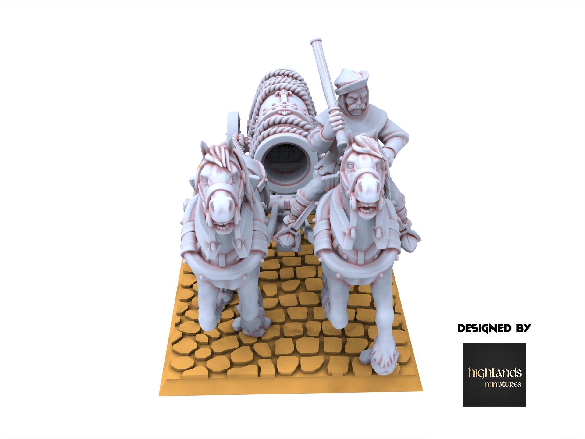 Arthurian Knights - Bombard on Chariot - Gallia - Highlands Miniatures