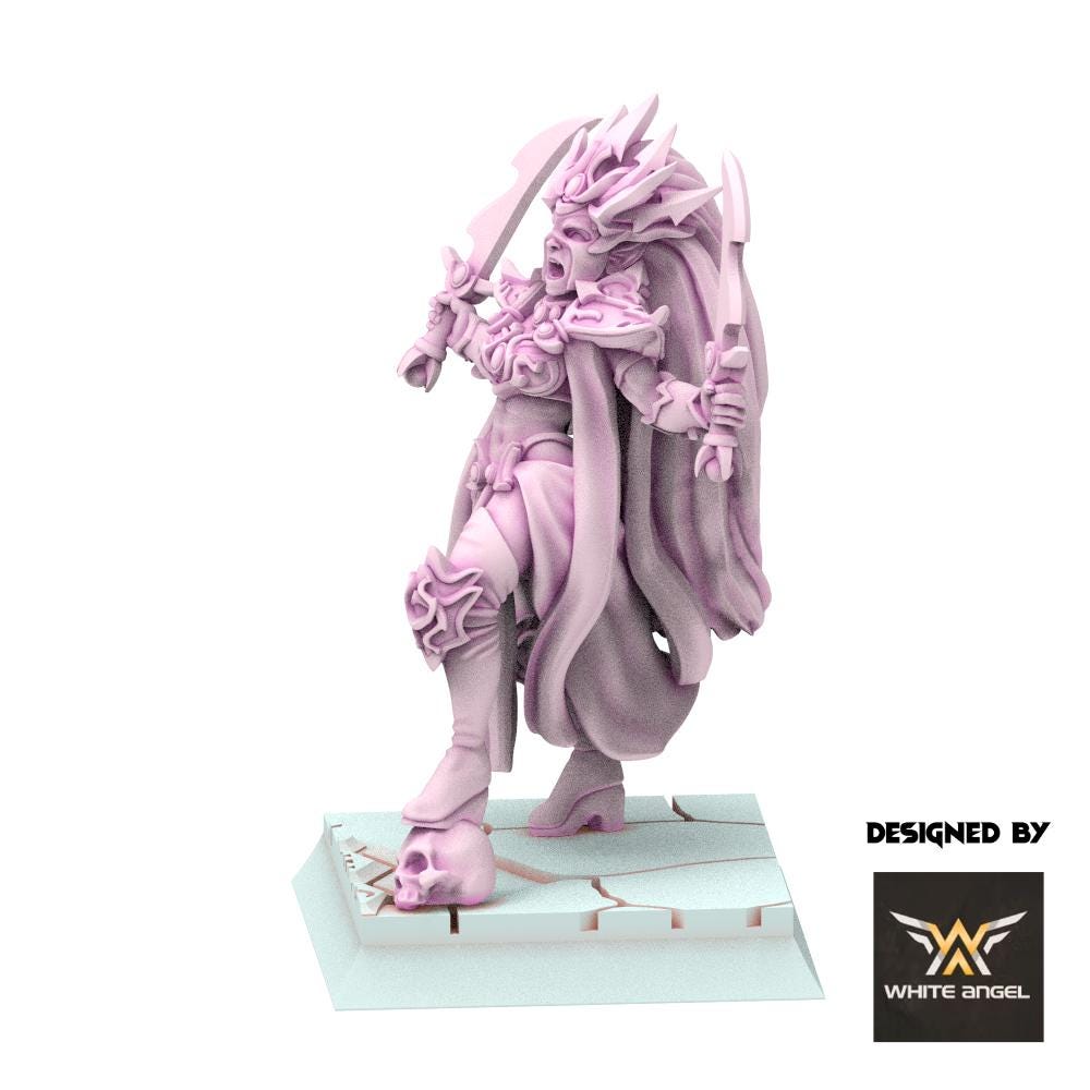 Dark Elves - Dark Sorceress - Slaves of Darkness - White Angel Miniatures