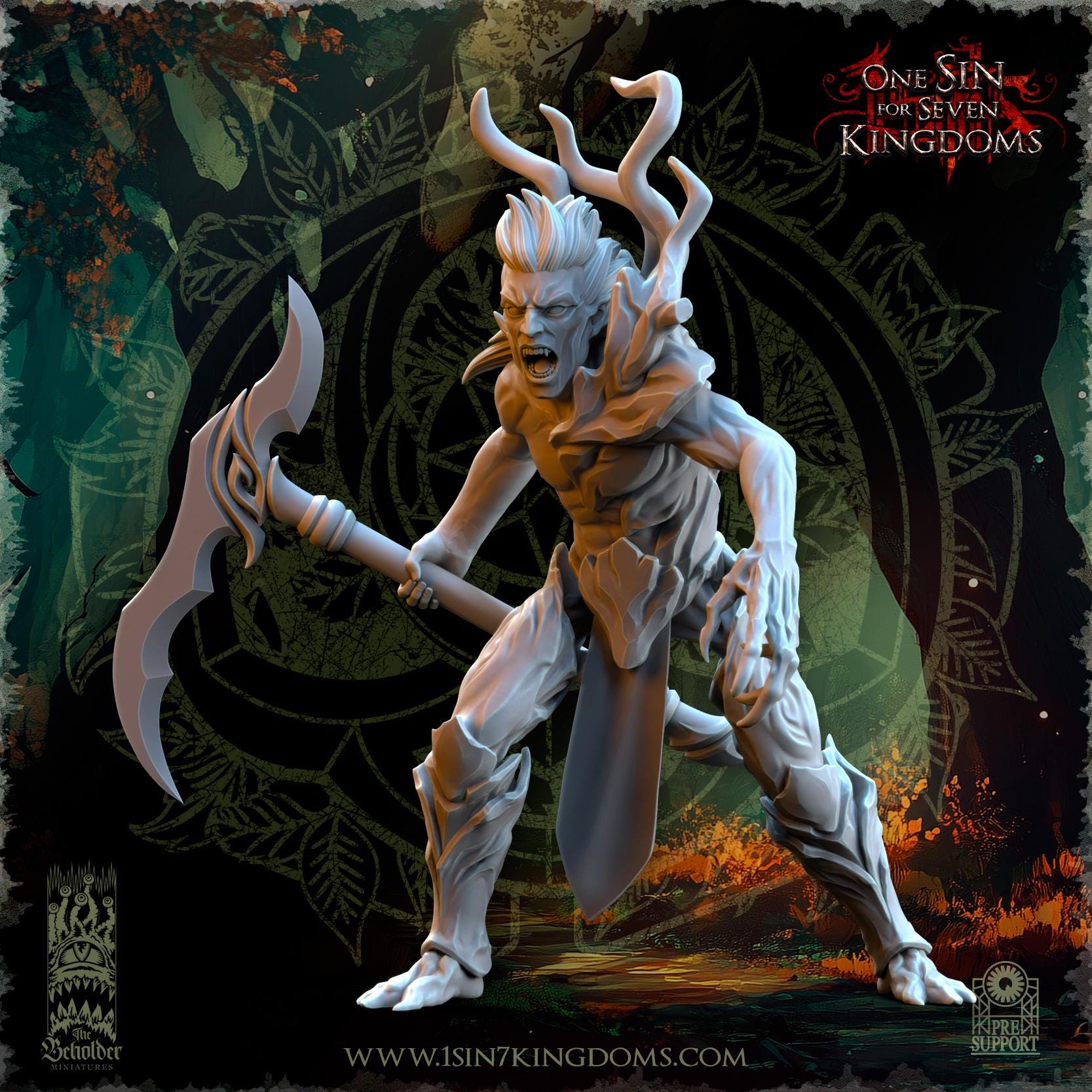 Sylvan Elves - Druades - Evergreen Elves - The Beholder Miniatures