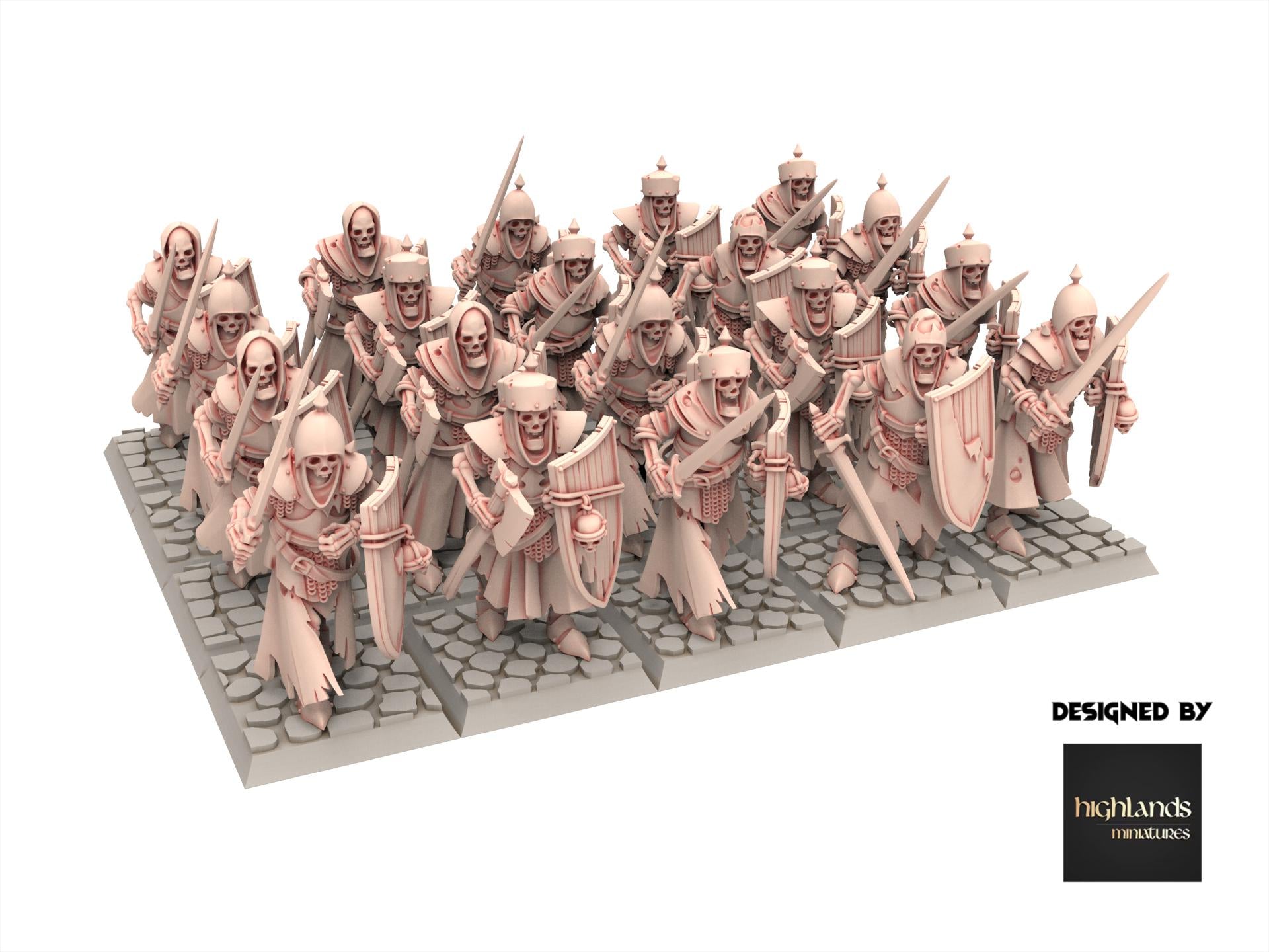 Undead - Skeletal Guard V2 - Transilvanya - Highlands Miniatures