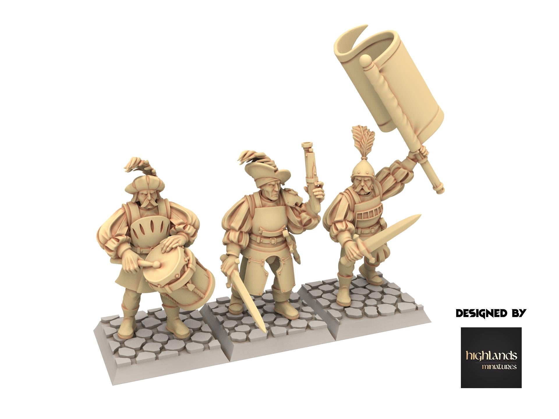Imperial Fantasy - Arquebusiers - Sunland - Highlands Miniatures