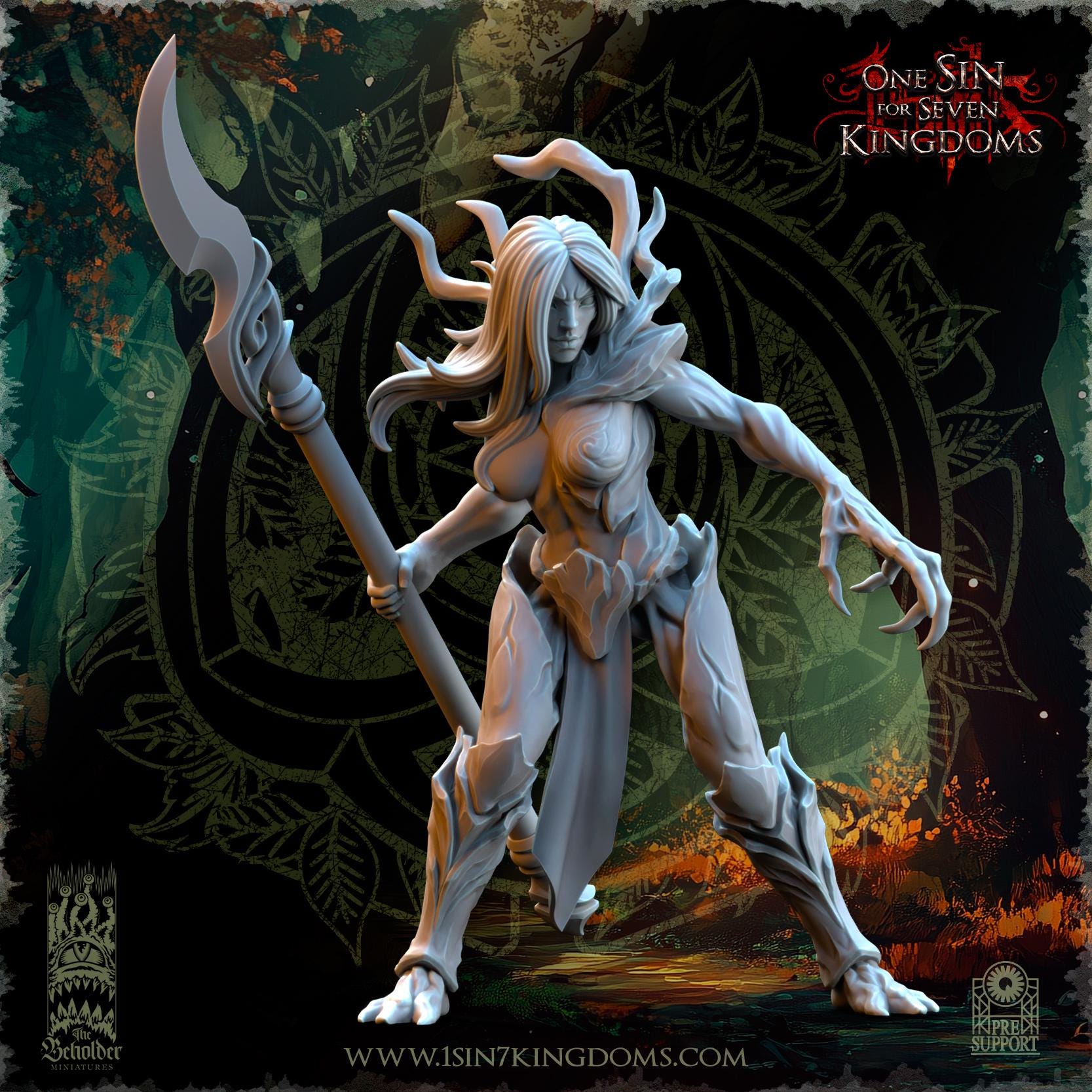 Sylvan Elves - Druades - Evergreen Elves - The Beholder Miniatures