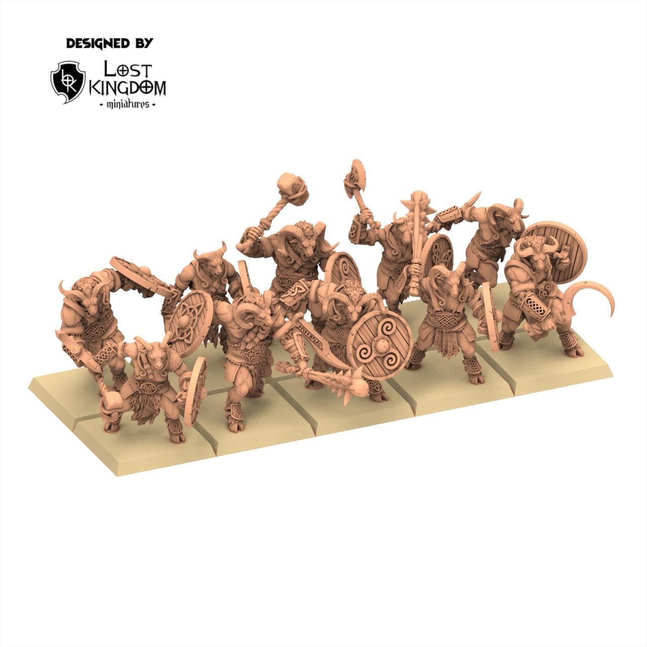 Beastmen - Wildhorn Herd - Warriors of the Dark Gods - Lost Kingdom Miniatures