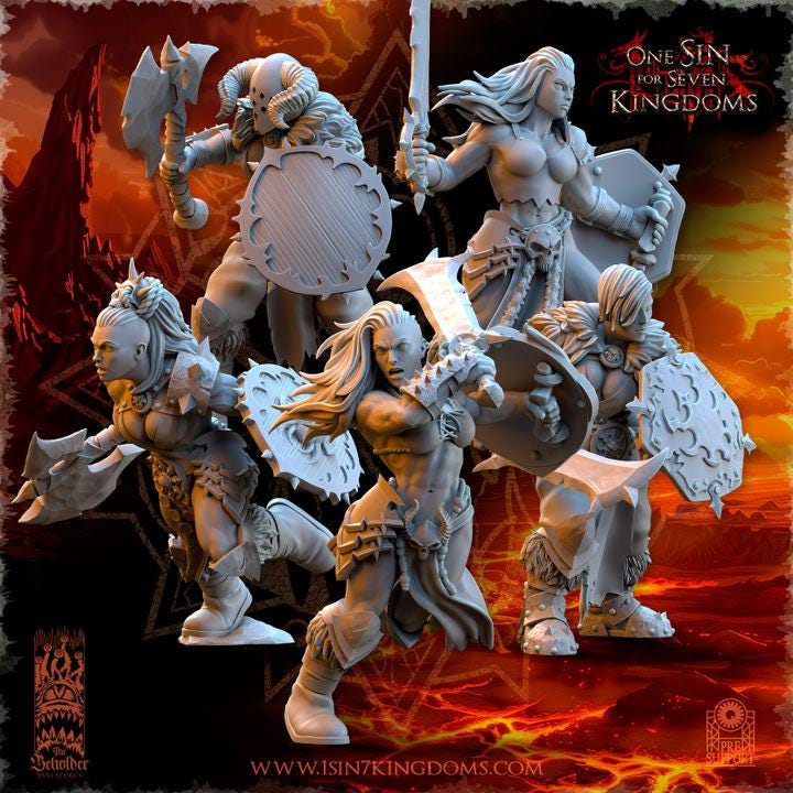 Fantasy Chaos - Barbarians 32mm - Realms of Mayhem - Beholder Miniature