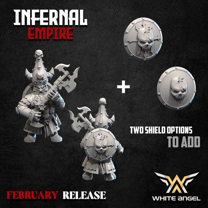 Chaos Dwarves - Infernal Whistle - Infernal Dwarves - White Angel Miniatures