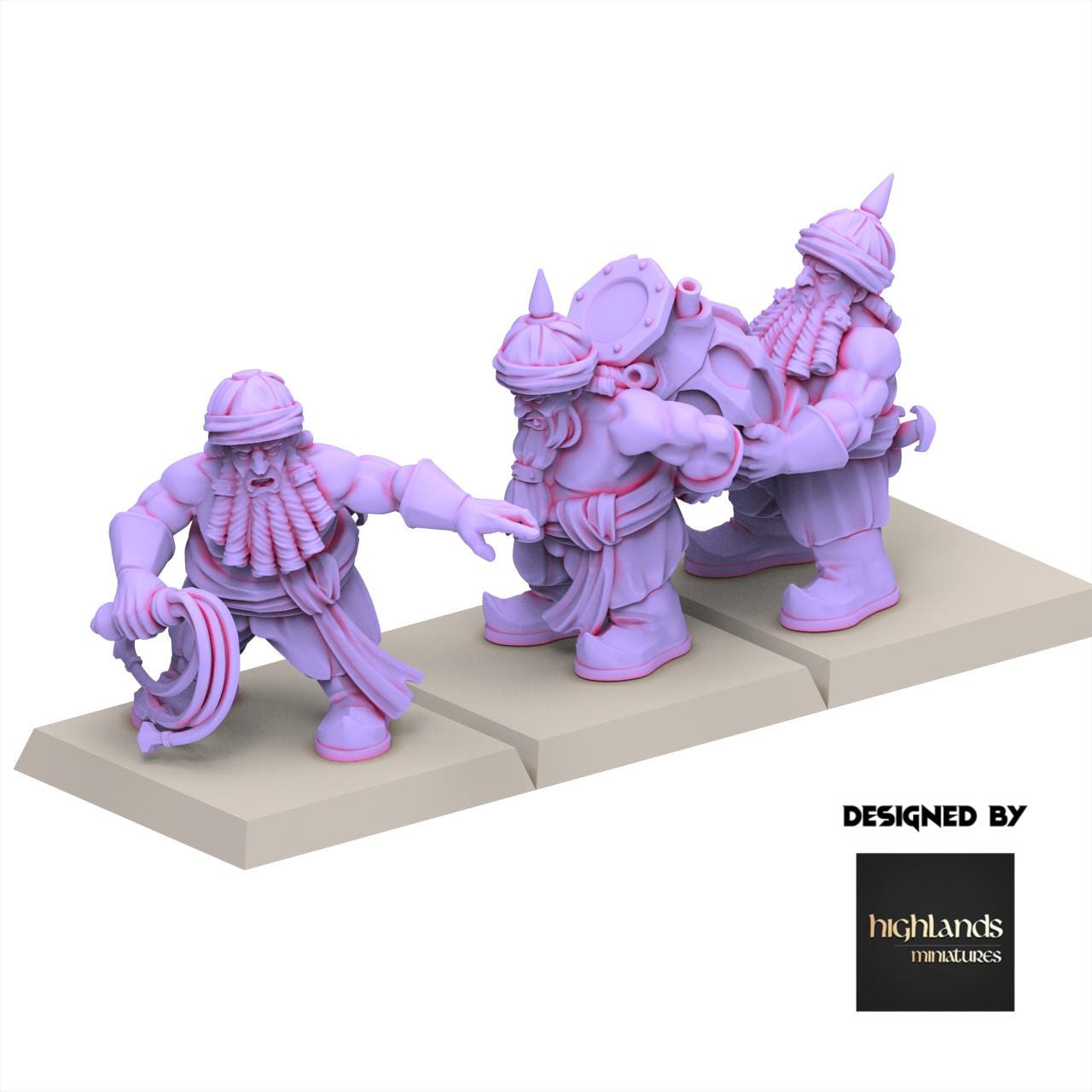 Chaos Dwarves - Rocket Launcher - Sons of Marduk - Highlands Miniatures