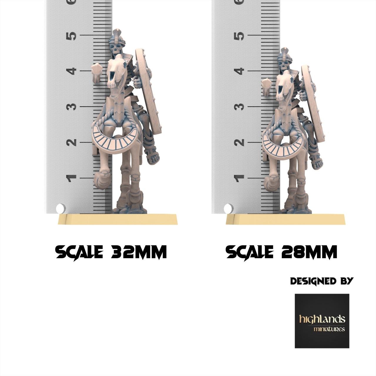 Eternal Dynasties - Ancient Skeletal Cavalry with Bows - Eternal Dynasties - Highlands Miniatures