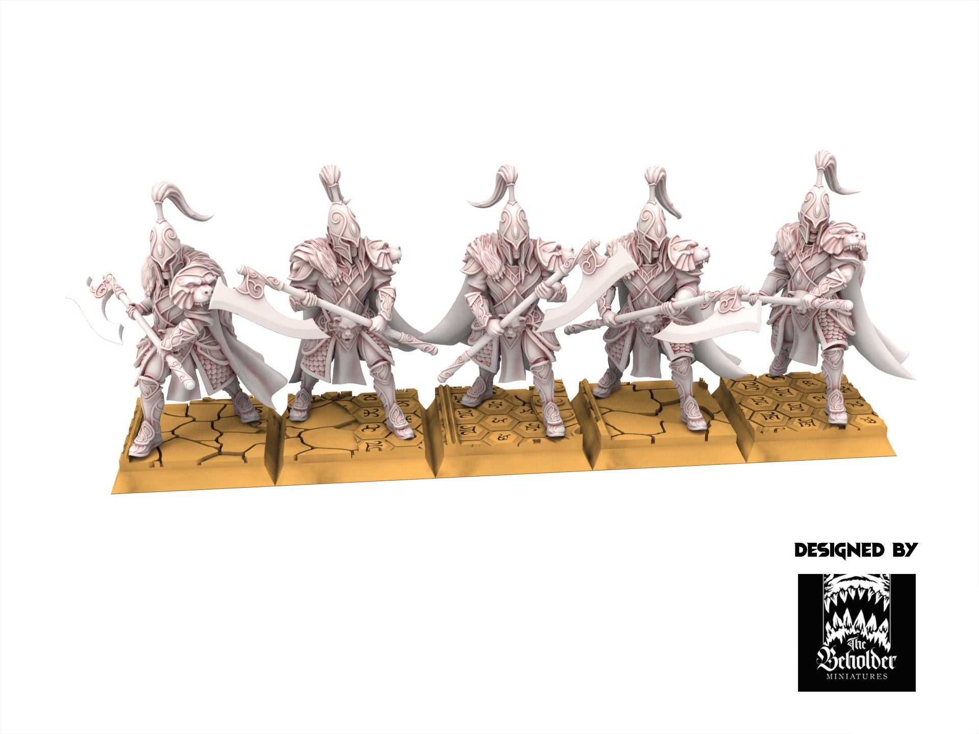 Hight Elves - Bear Guardians - Silvermoor - The Beholder Miniatures