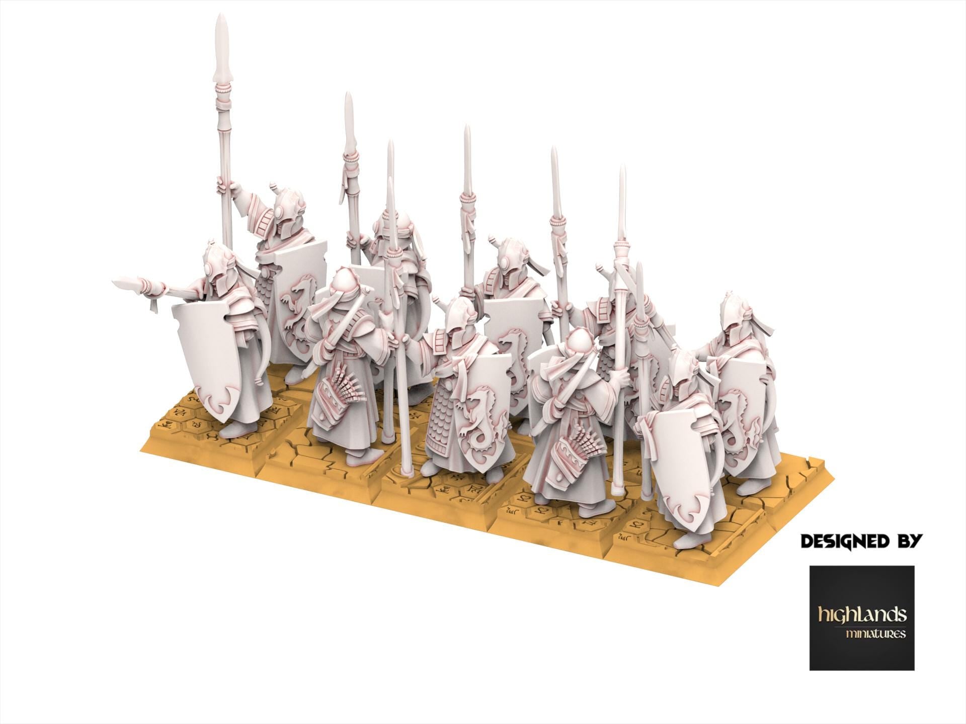 Hight Elves - Sea Guard - Aegean - Highlands Miniatures
