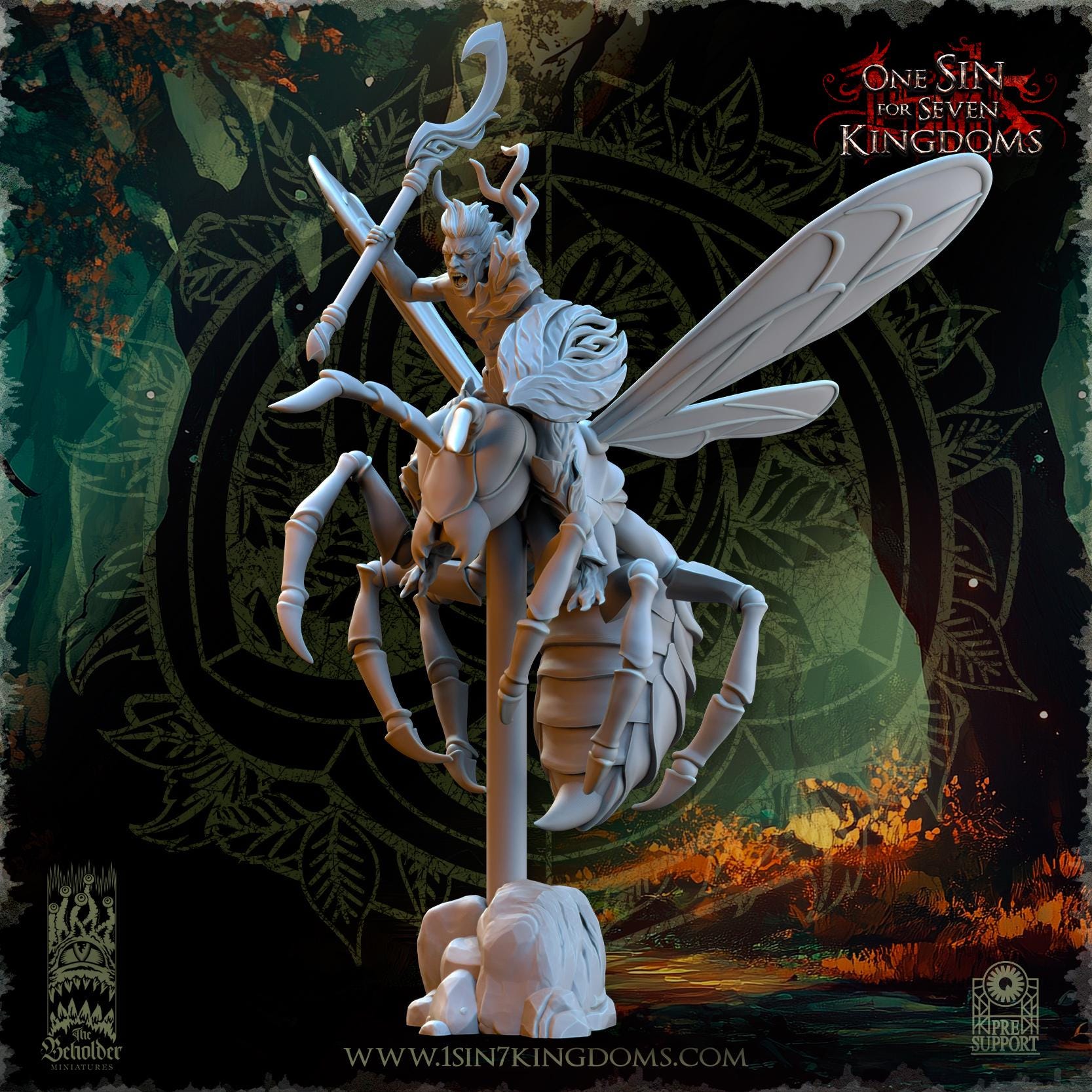 Sylvan Elves - Spirits of the Forest Riders - Evergreen Elves - The Beholder Miniatures