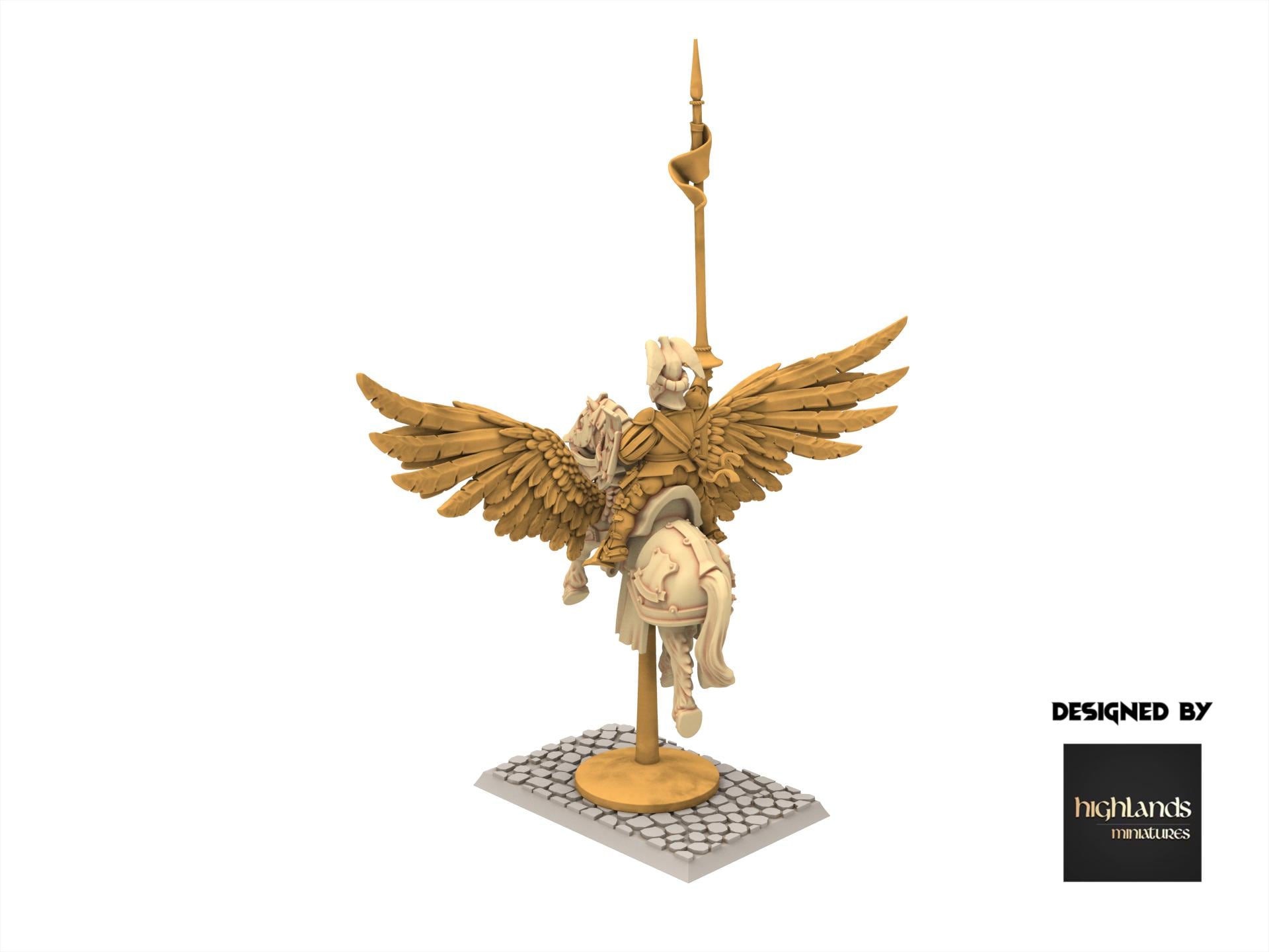 Imperial Fantasy - General on Pegasus - Sunland - Highlands Miniatures