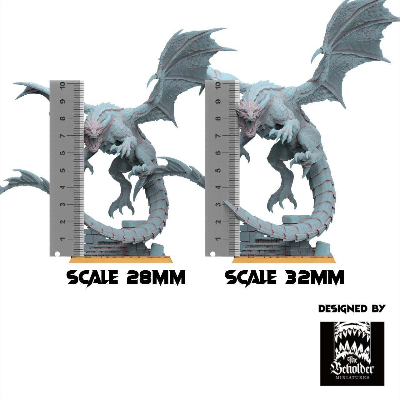 Fantasy Chaos - Wuthang, the Wasteland Dragon - Realm of Mayhem - The Beholder Miniatures