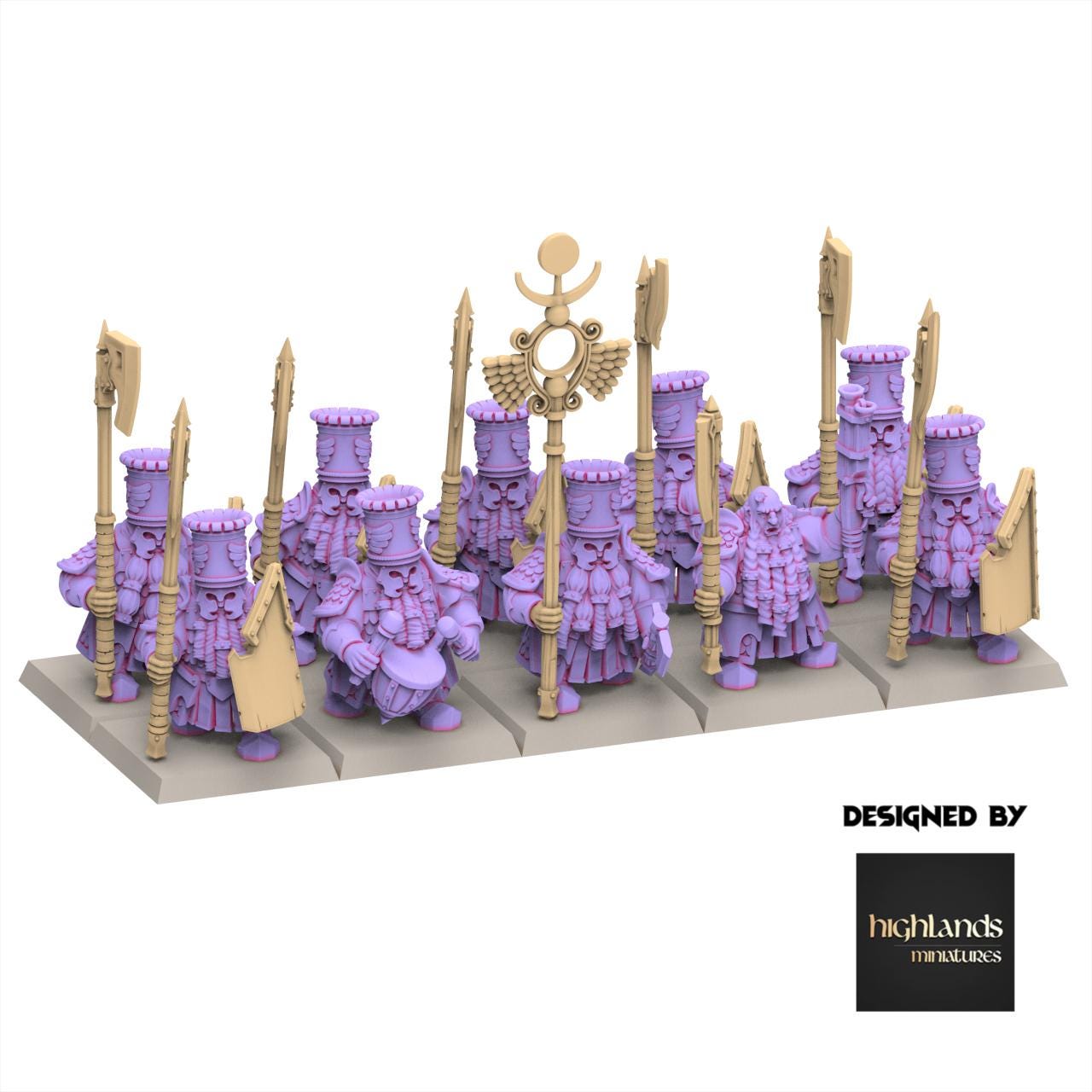 Chaos Dwarves - Heavy Guard - Sons of Marduk - Highlands Miniatures