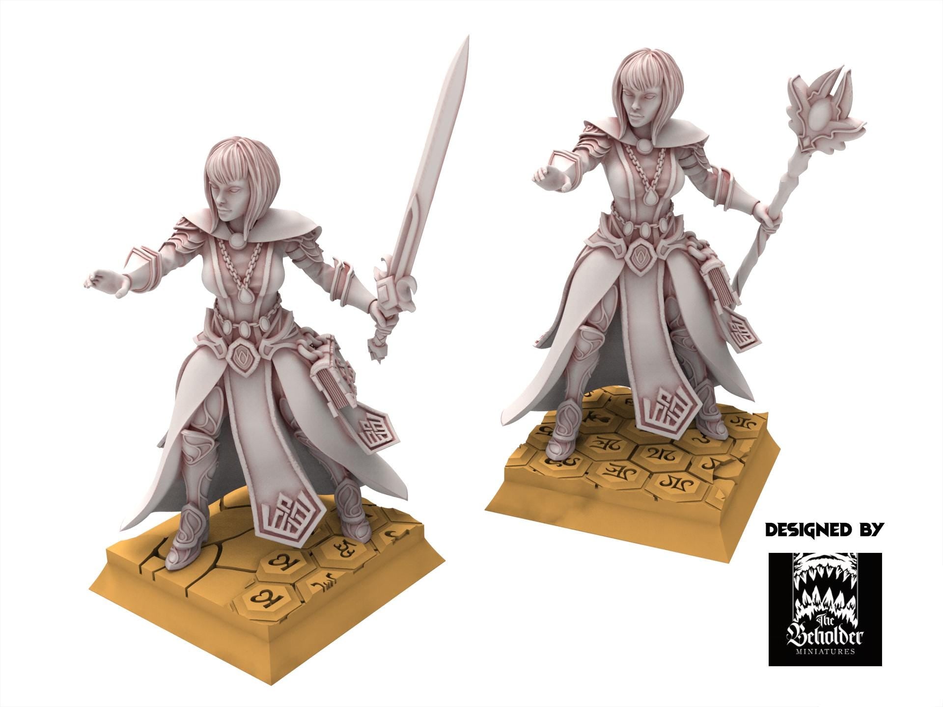 Hight Elves - Sorceress - Silvermoor - The Beholder Miniatures