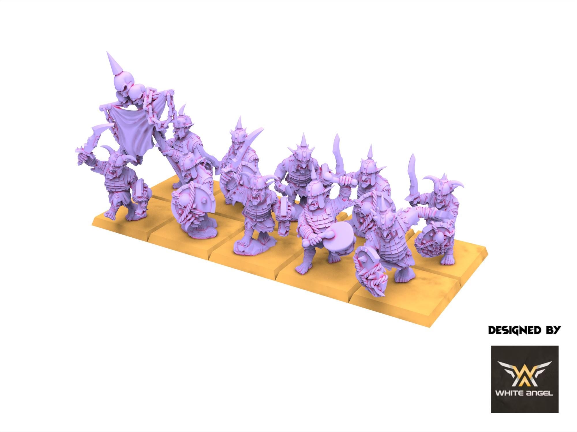 Chaos Dwarves - Infernal Goblin - Infernal Dwarves - White Angel Miniatures