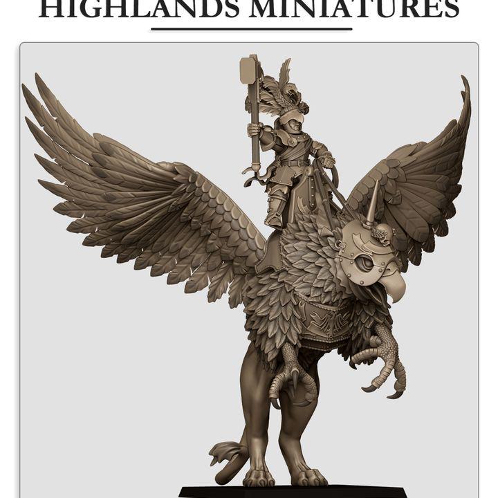 Imperial Fantasy - Emperor on Griffon - Sunland - Highlands Miniatures