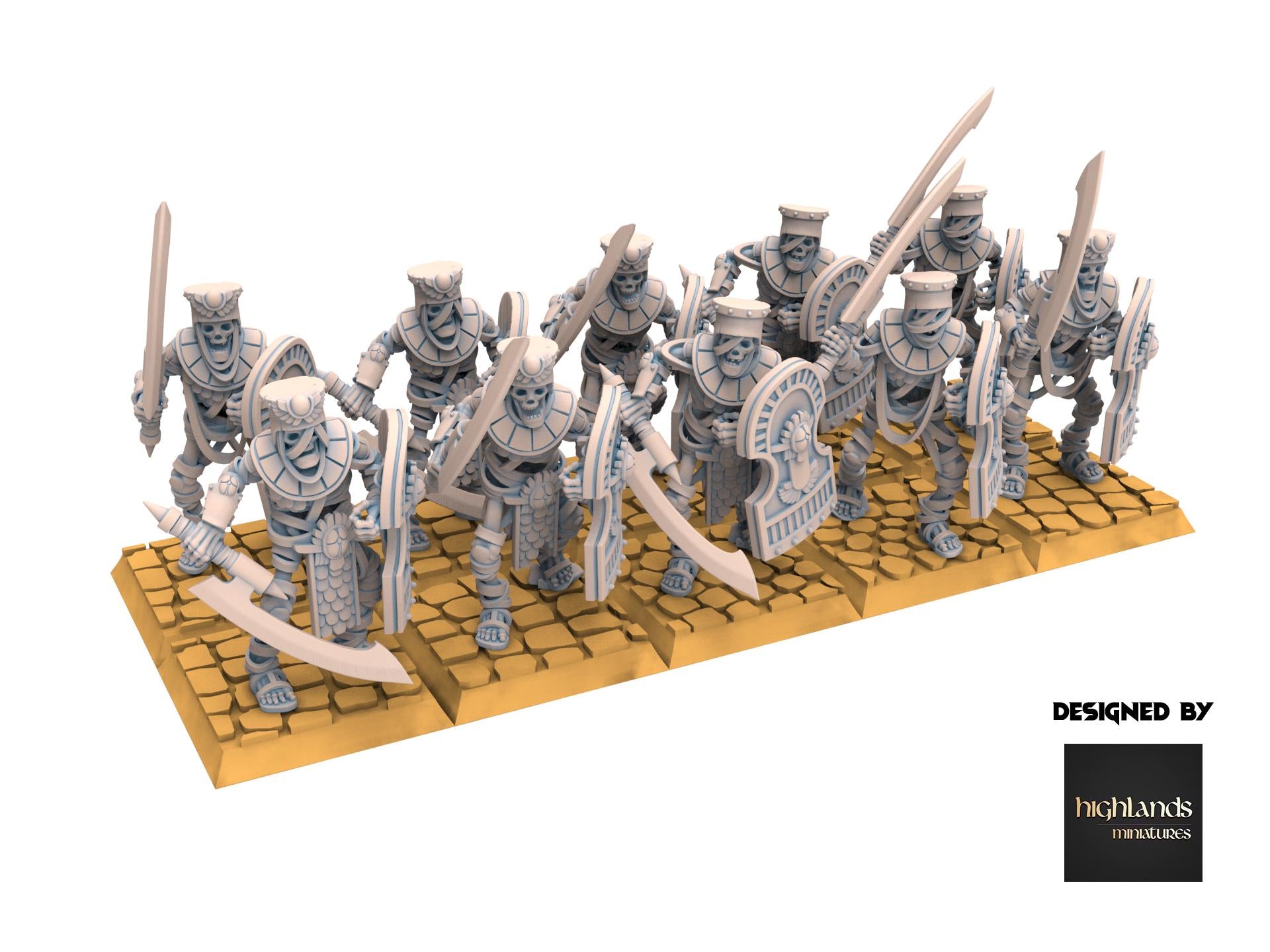 Eternal Dynasties - Ancient Skeleton Guards - Eternal Dynasties - Highlands Miniatures