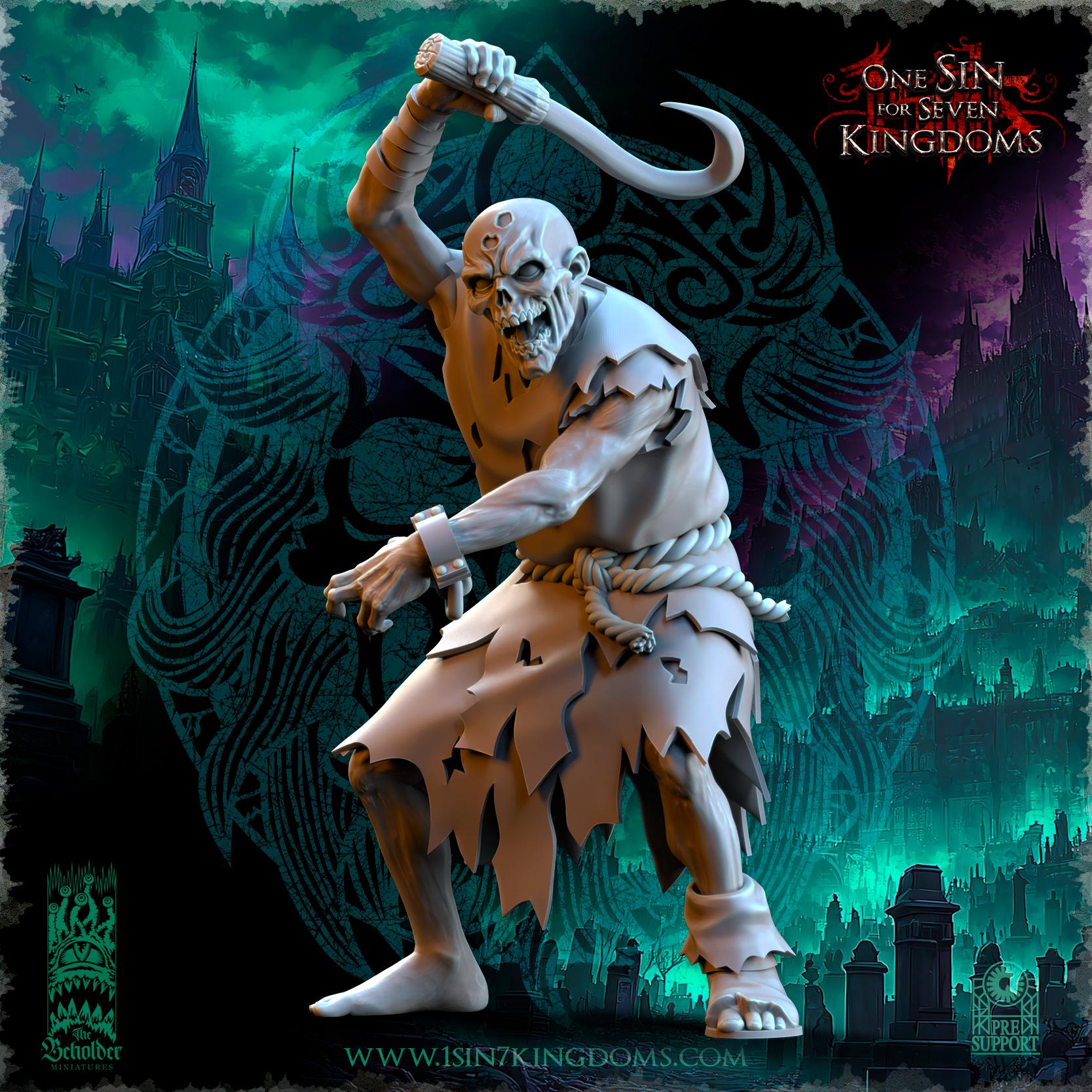 Undead 32/28mm - Brainless Walkers - Undying Legions - The Beholder Miniatures