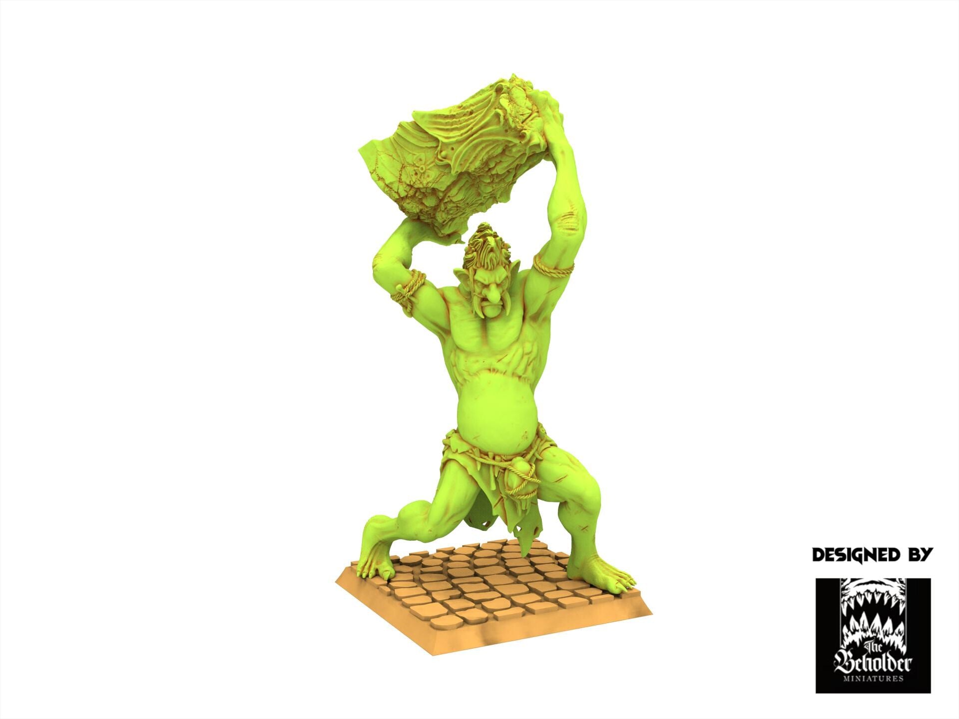 Orc & Goblin - Mountains Trolls - The Black horde - The Beholder Miniatures
