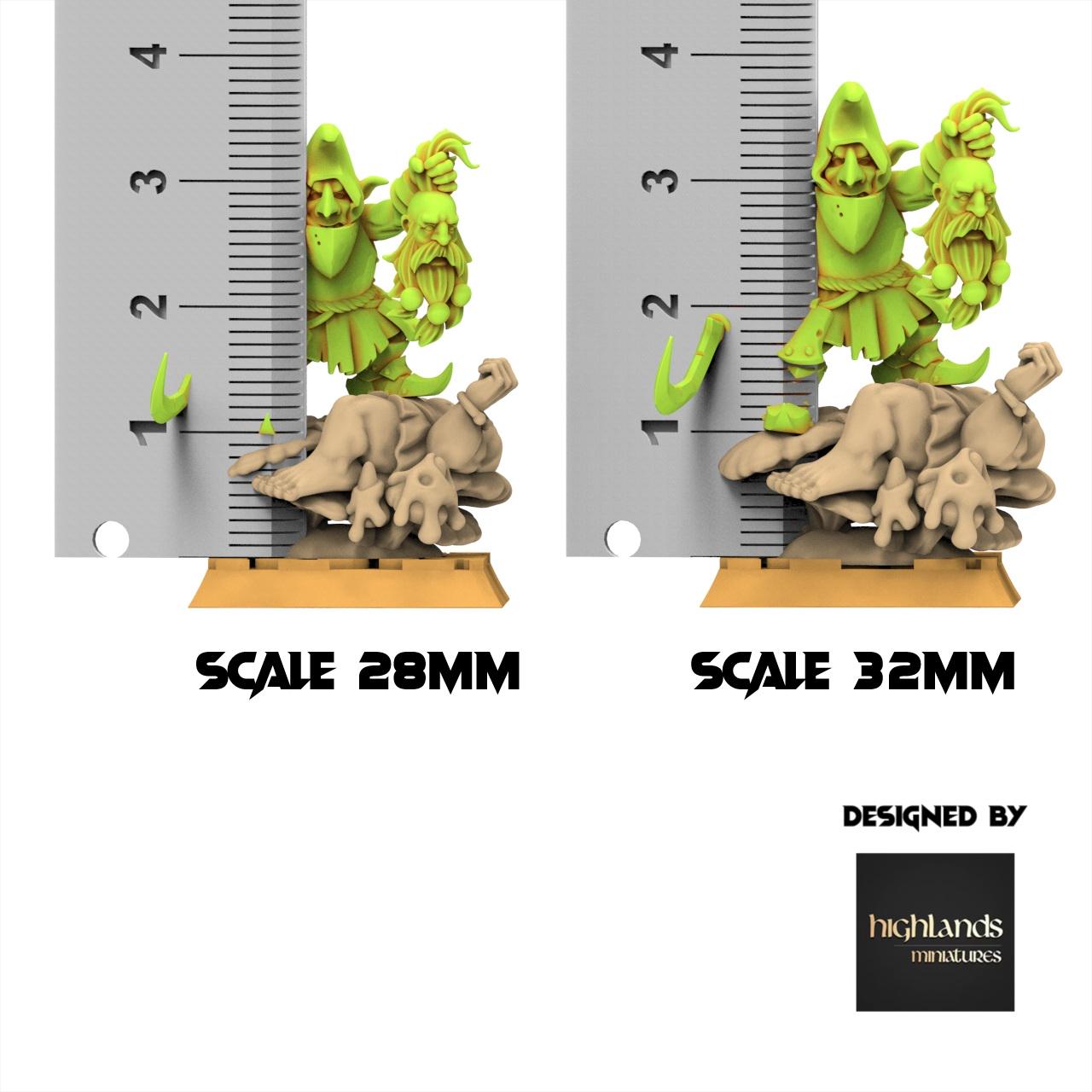 Orc & Goblin - Swamp Goblin Boss - Goblin tribes - Highlands Miniature