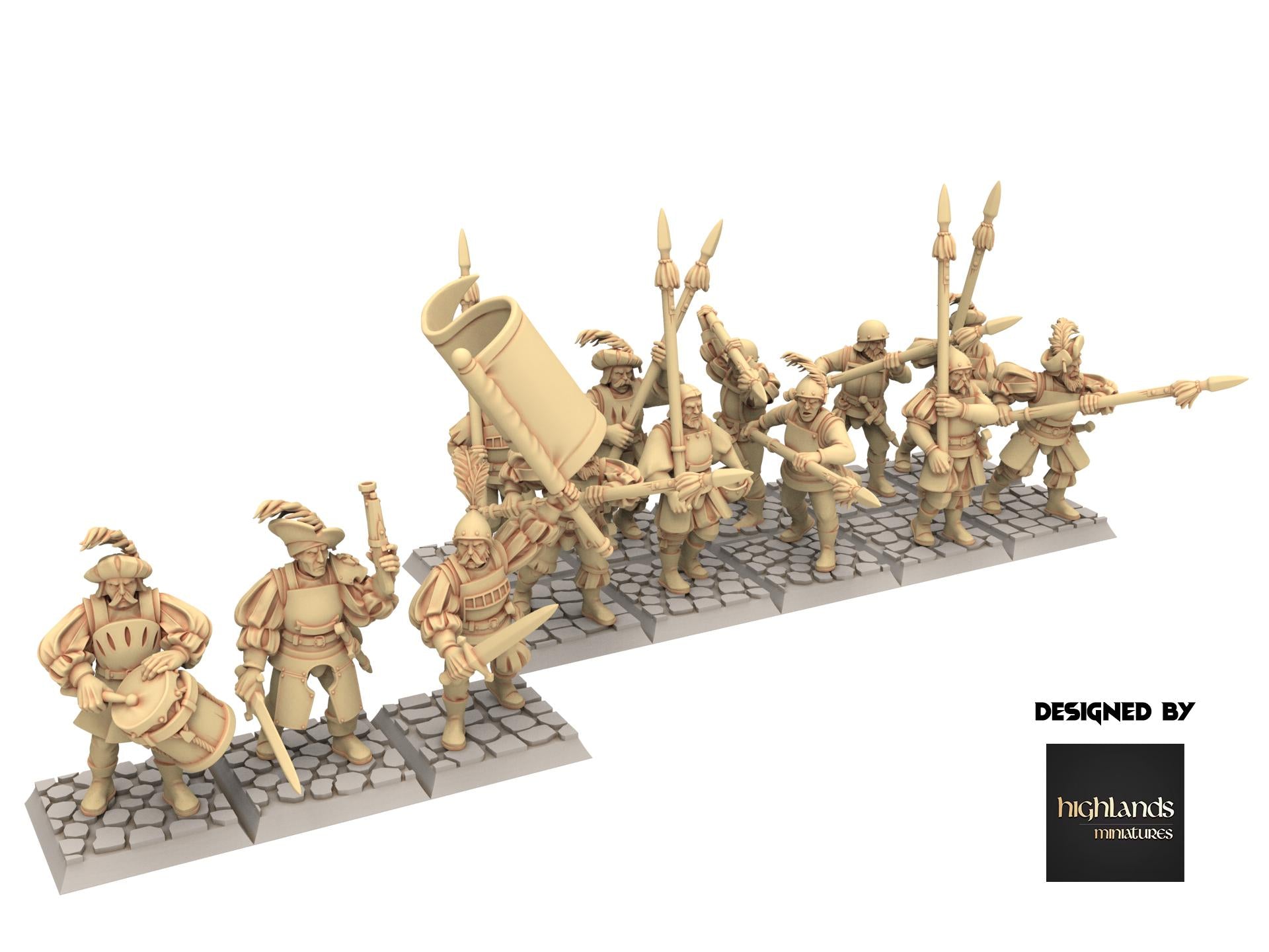 Imperial Fantasy - Spearmen - Sunland - Highlands Miniatures