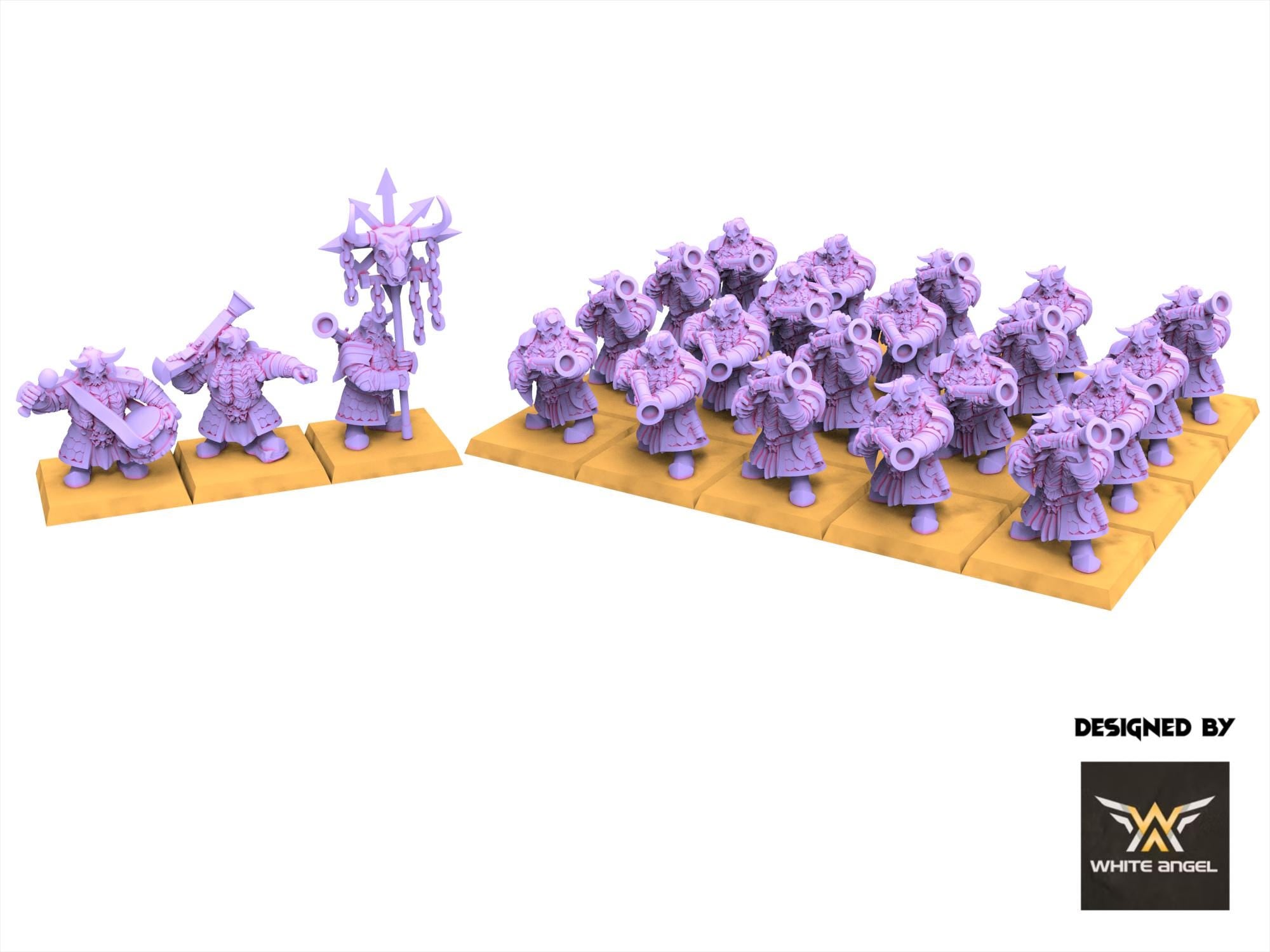 Chaos Dwarves - Infernal Gun - Infernal Dwarves - White Angel Miniatures
