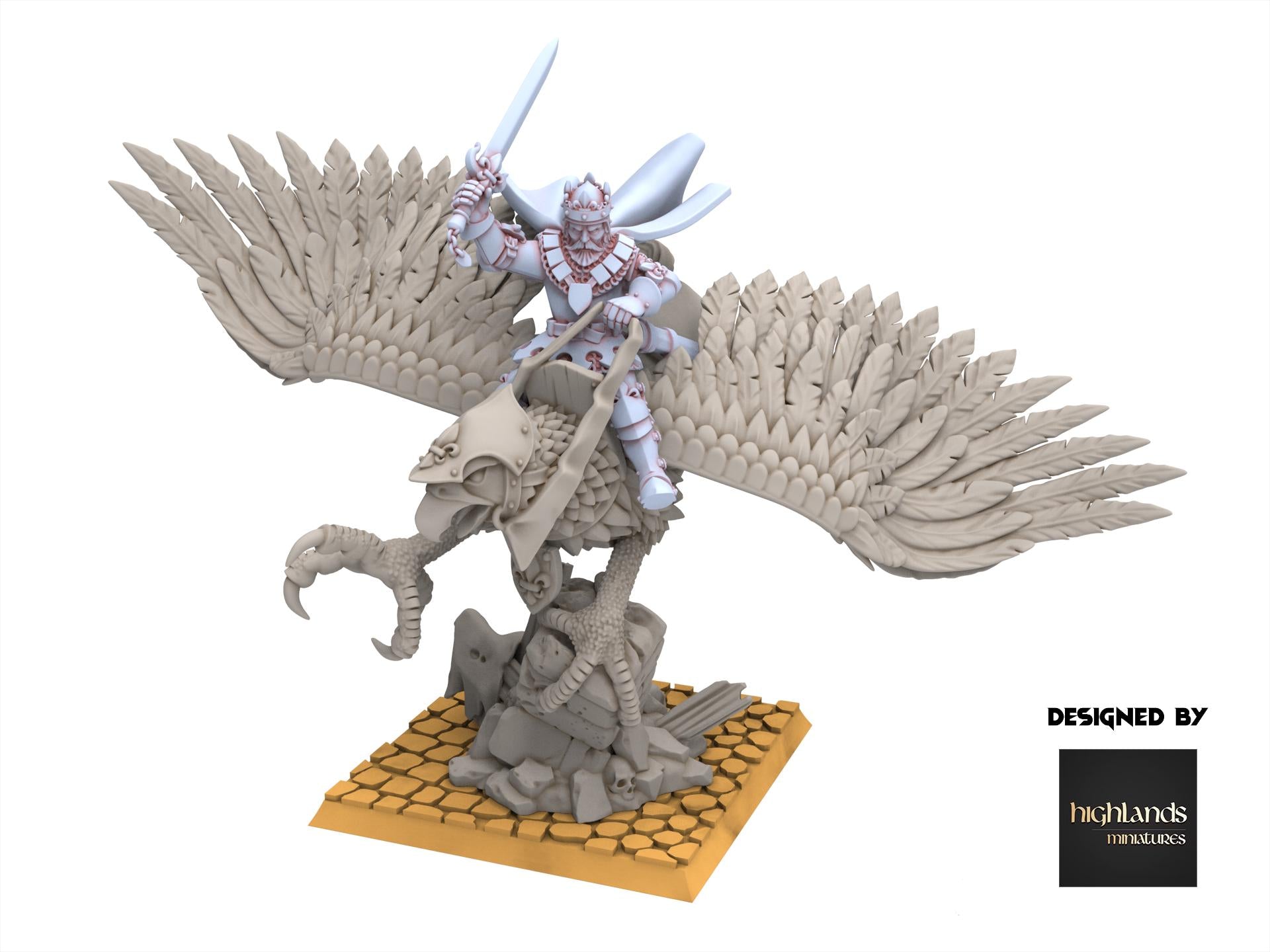 Arthurian Knights - ROBERT The King with Spear and Sword - Gallia - Highlands Miniatures