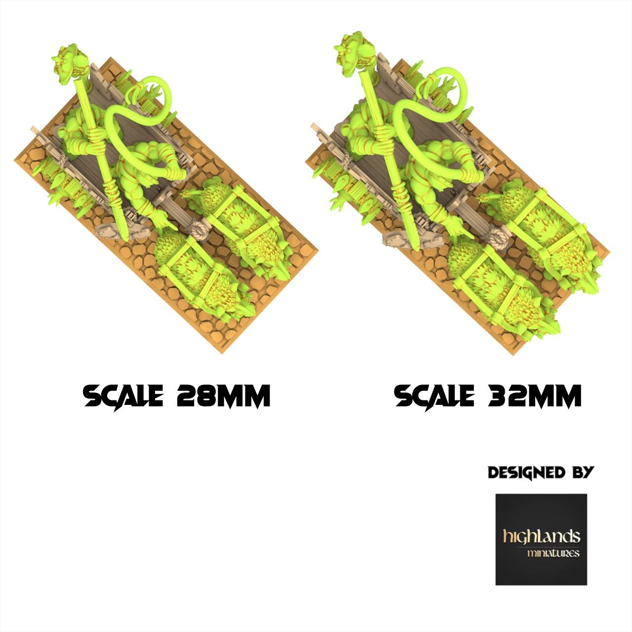 Orc & Goblin - Orc Chariot - Moredhun's Orc - Highlands Miniature
