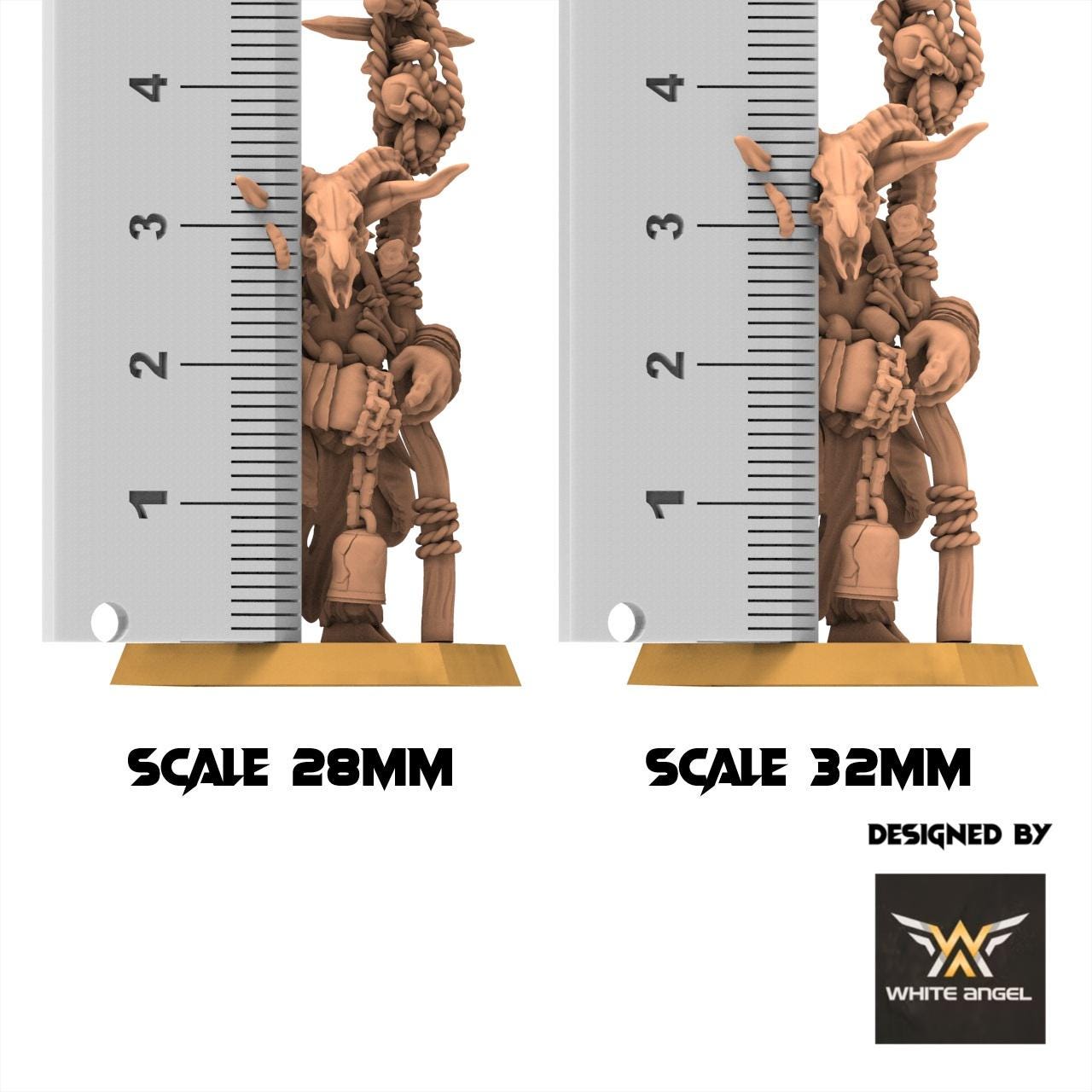 Beastmen - Beast High Shaman - White Angel Miniatures