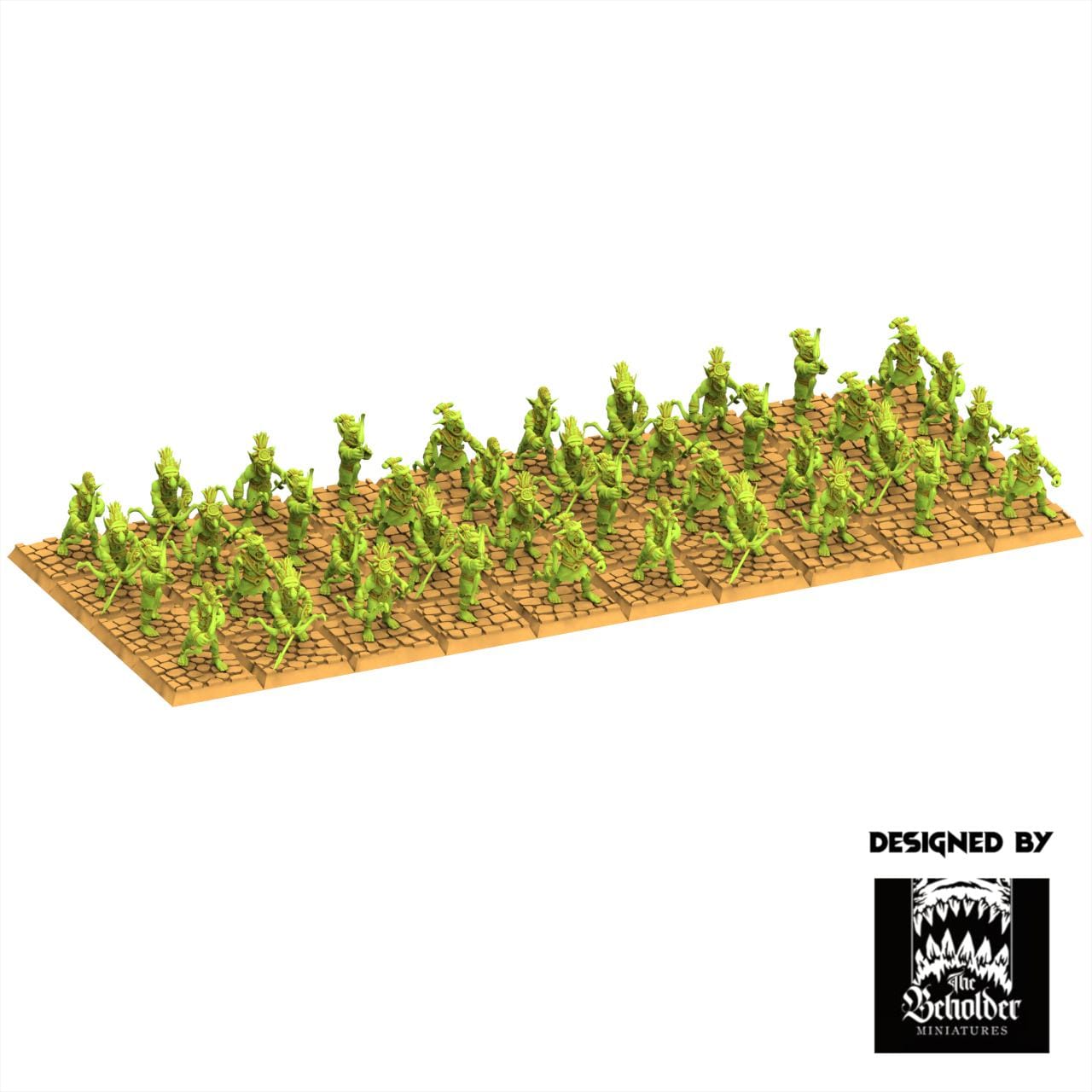 Orc & Goblin - Goblins Jungle Warriors - The Black horde - The Beholder Miniatures