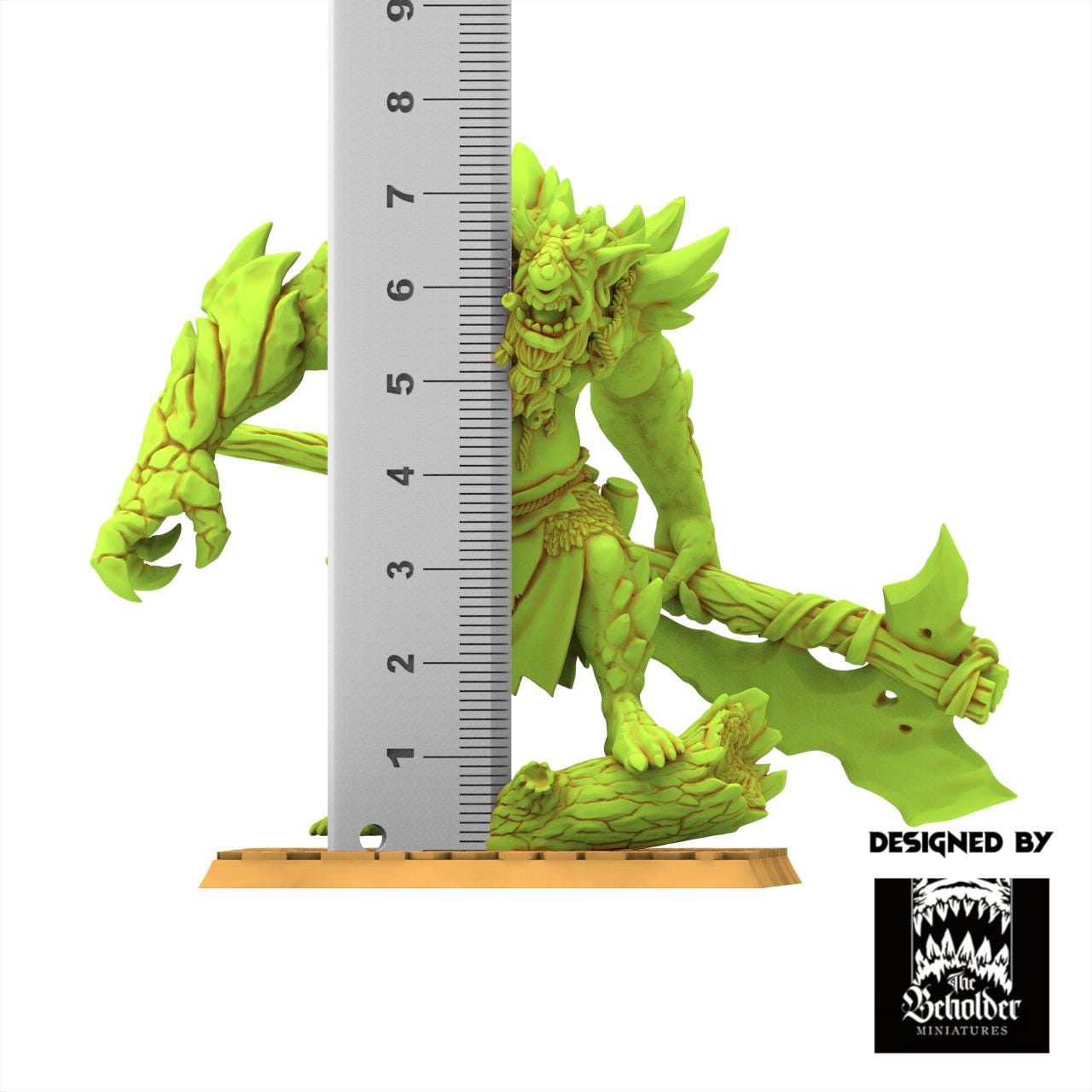 Orc & Goblin - Krakham Elder of the Rocks - The Black horde - The Beholder Miniatures