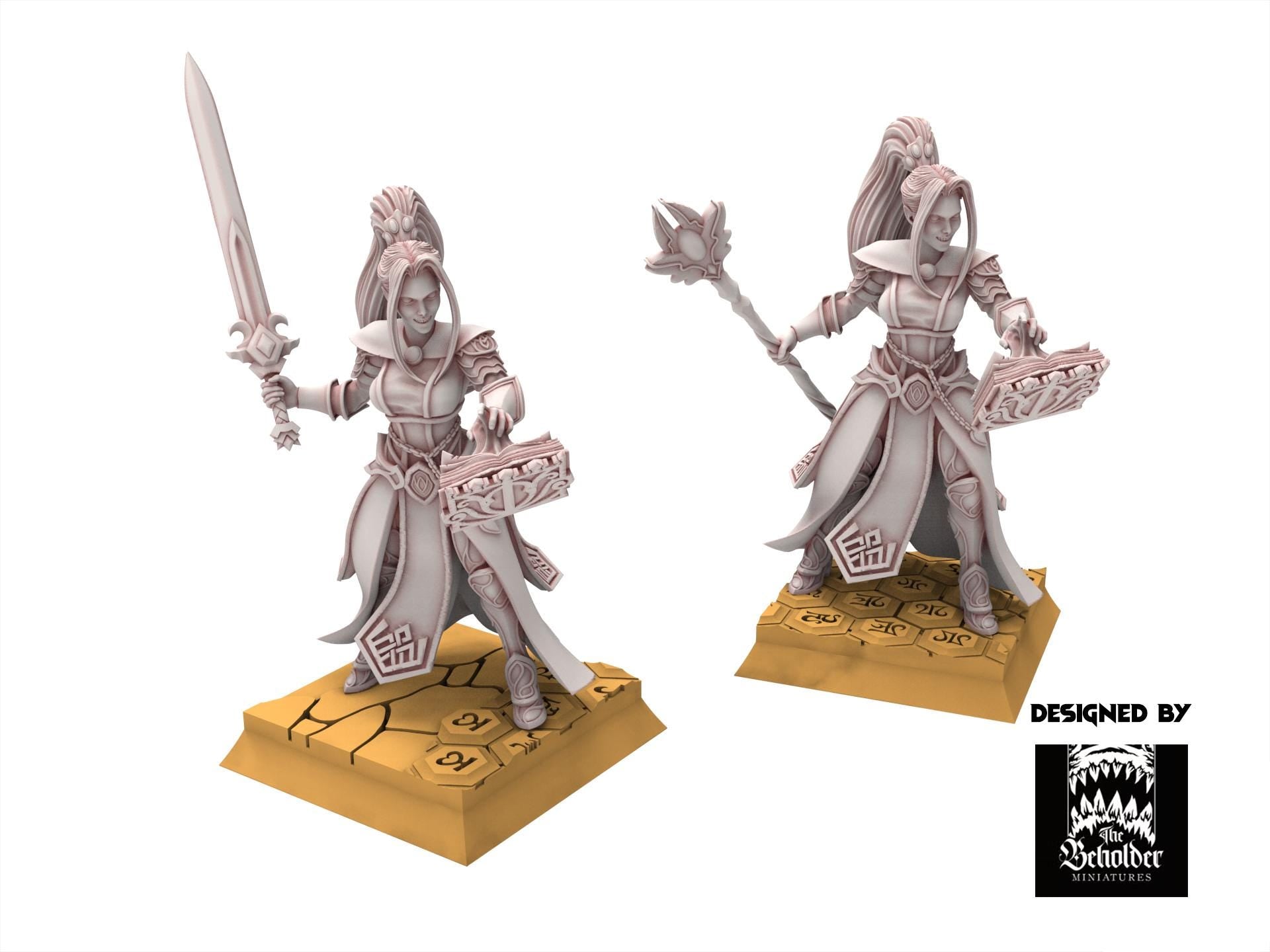 Hight Elves - Sorceress - Silvermoor - The Beholder Miniatures