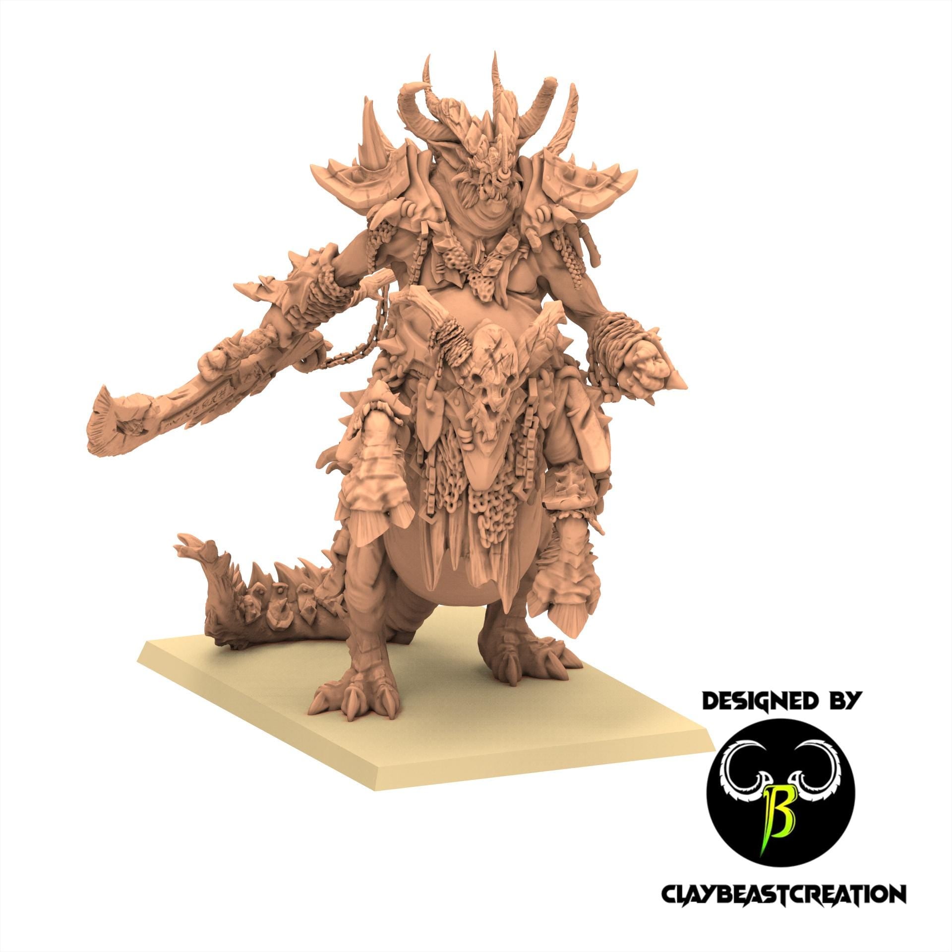 Beastmen - Ancient Centigon - Fallen Beast - ClayBeastCreation