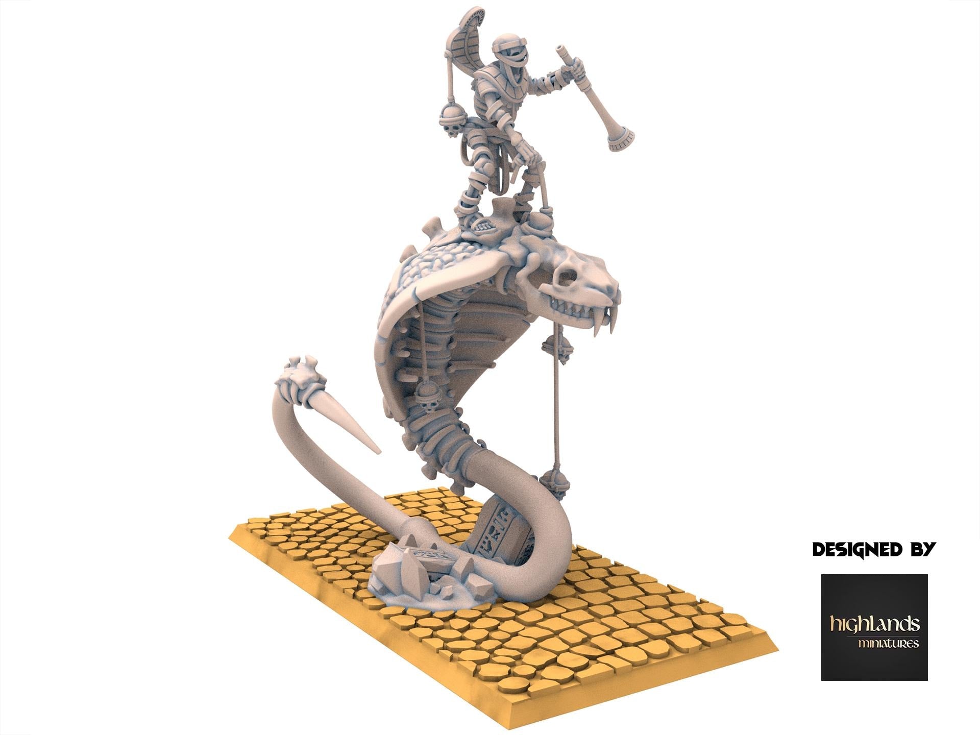 Eternal Dynasties - Mounted Ancient Guard on Great Snakes - Eternal Dynasties - Highlands Miniatures