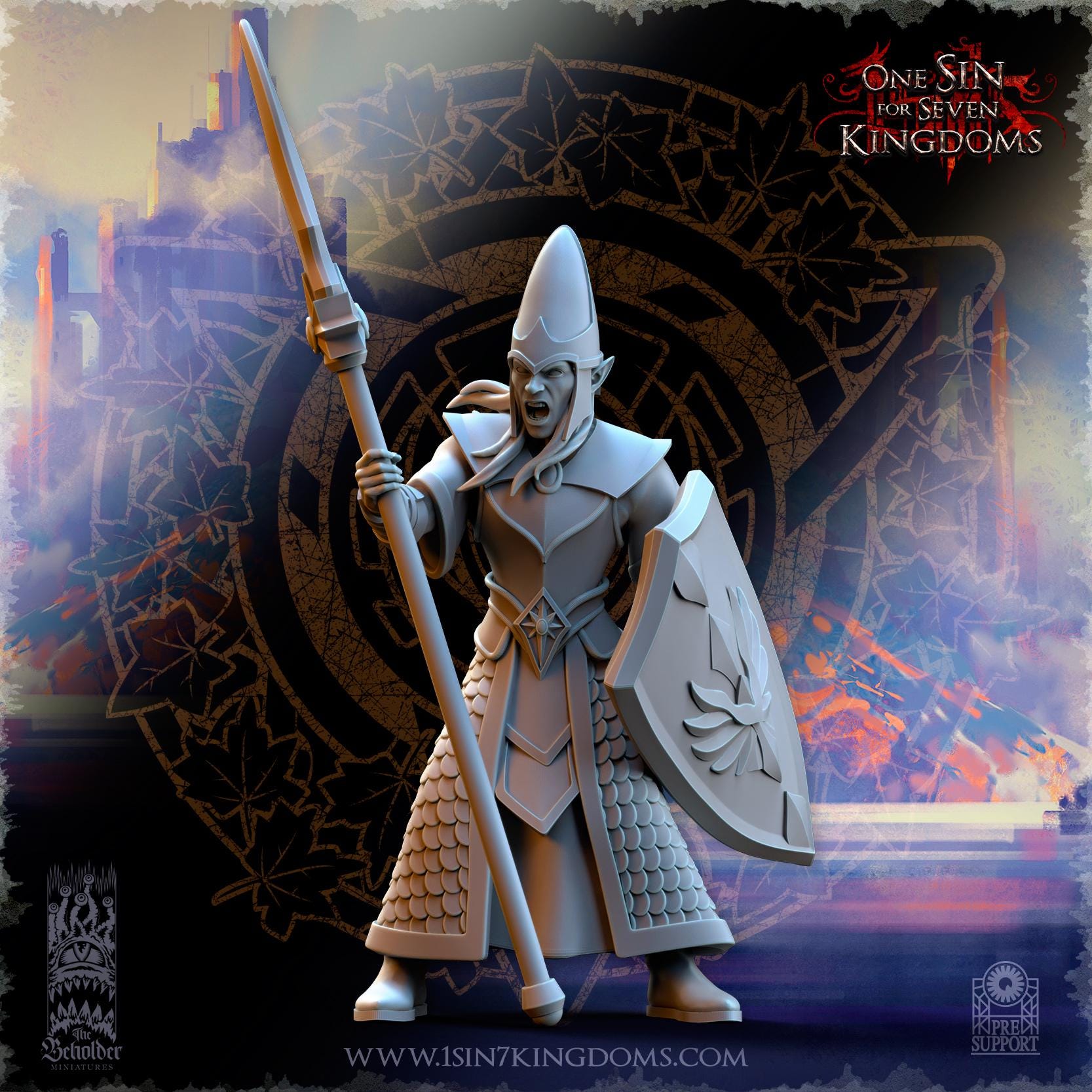 Hight Elves - Kingdom Militia - Silvermoor - The Beholder Miniatures