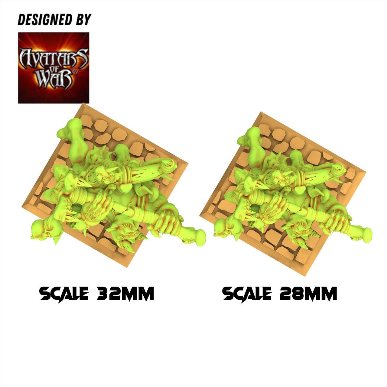 Orc & Goblin - Savage Orcs Warlords - 28/32mm scale - Avatar of War