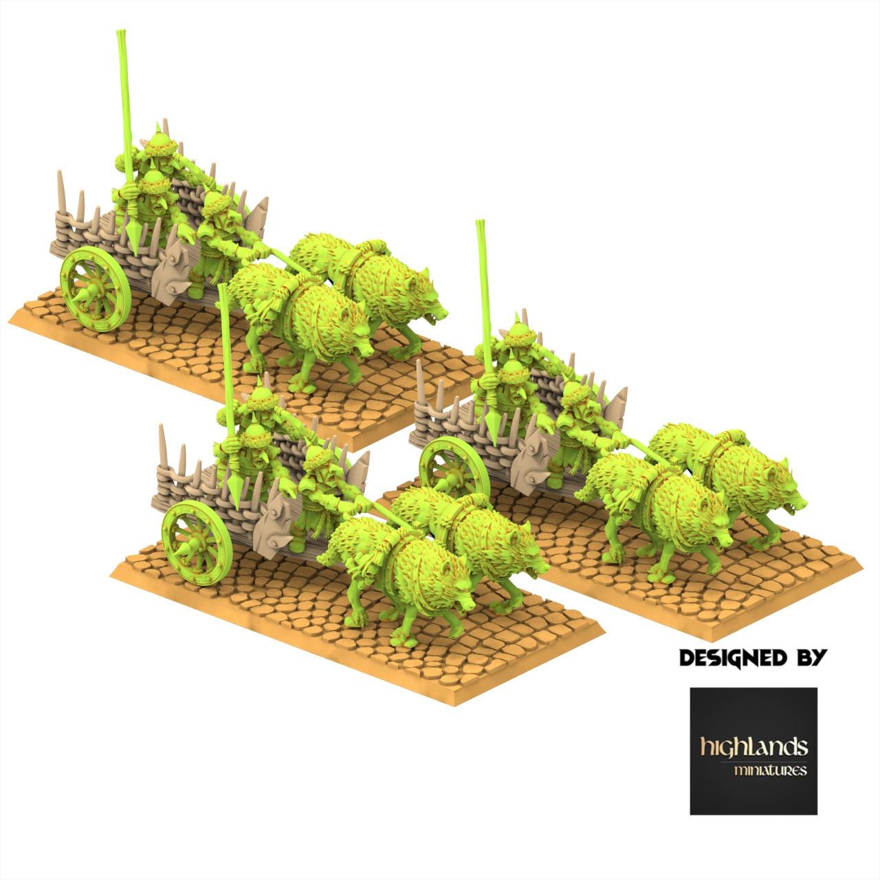 Orc & Goblin - Goblin Chariot - Steppe Goblin - Highlands Miniature