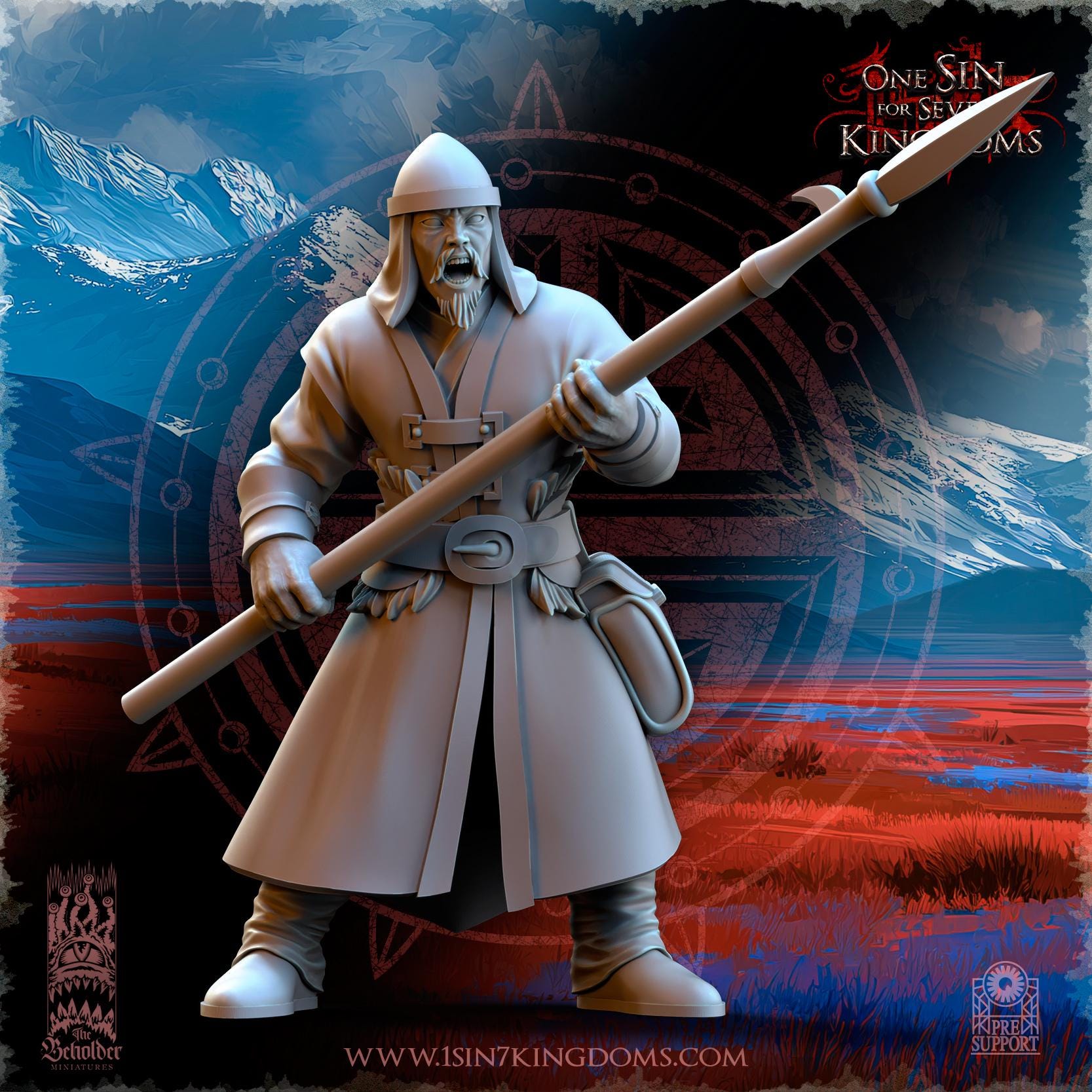 East Empire - Peasant Militia - Astarii Dynasty - 28&32mm - The Beholder Miniatures