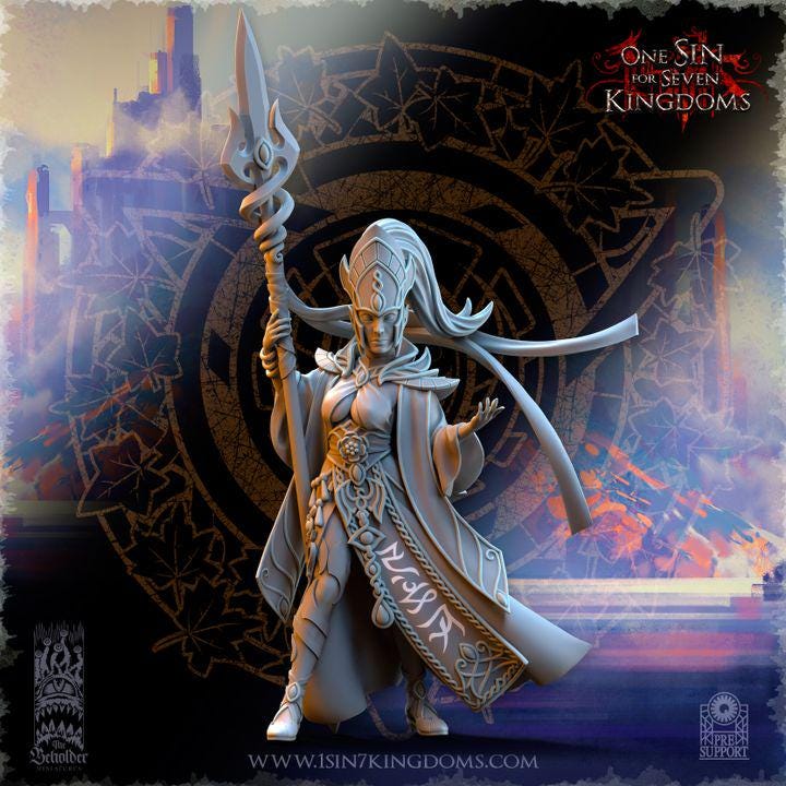 Hight Elves - Sephirya, Queen of the Moor - Silvermoor - The Beholder Miniatures