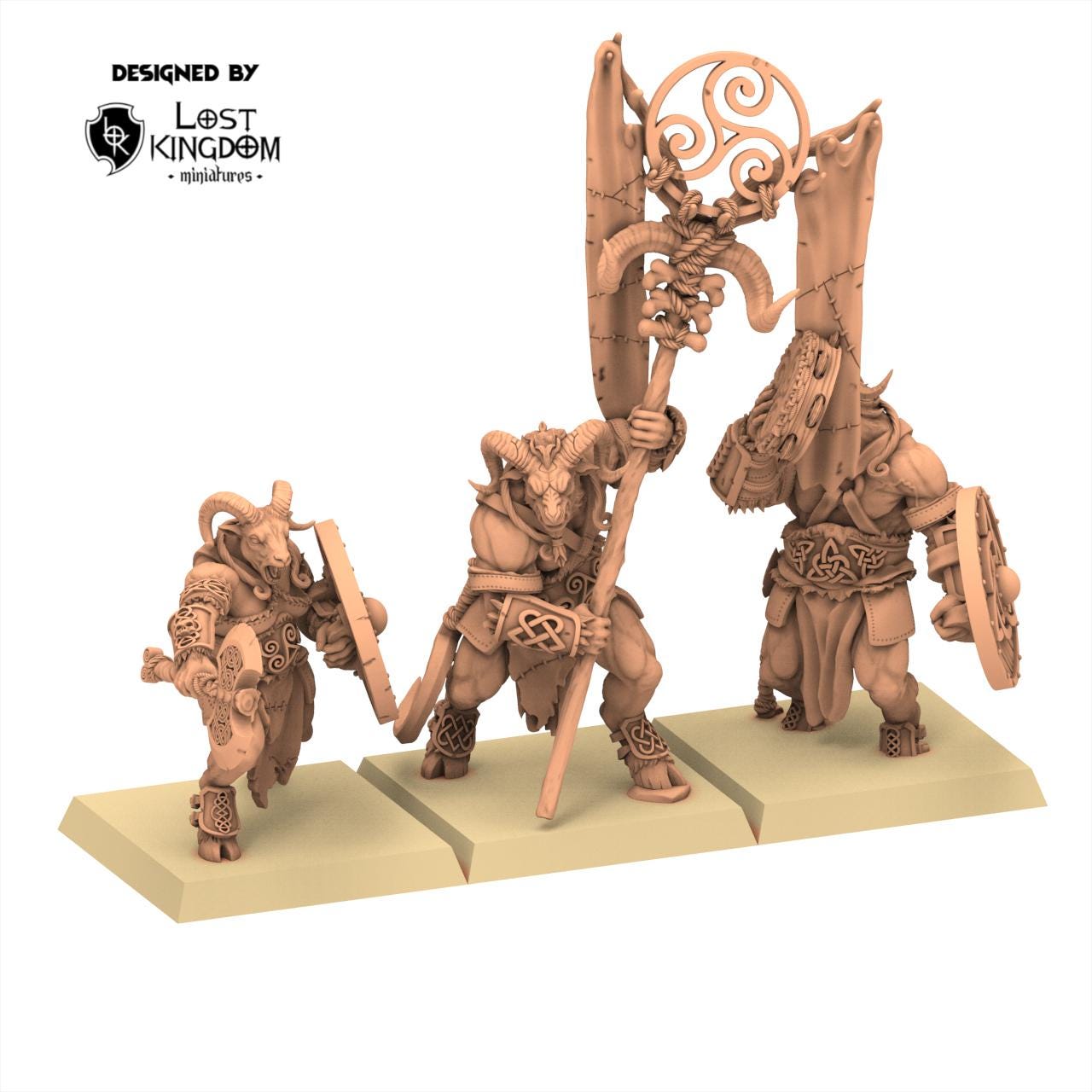 Beastmen - Wildhorn Herd - Warriors of the Dark Gods - Lost Kingdom Miniatures