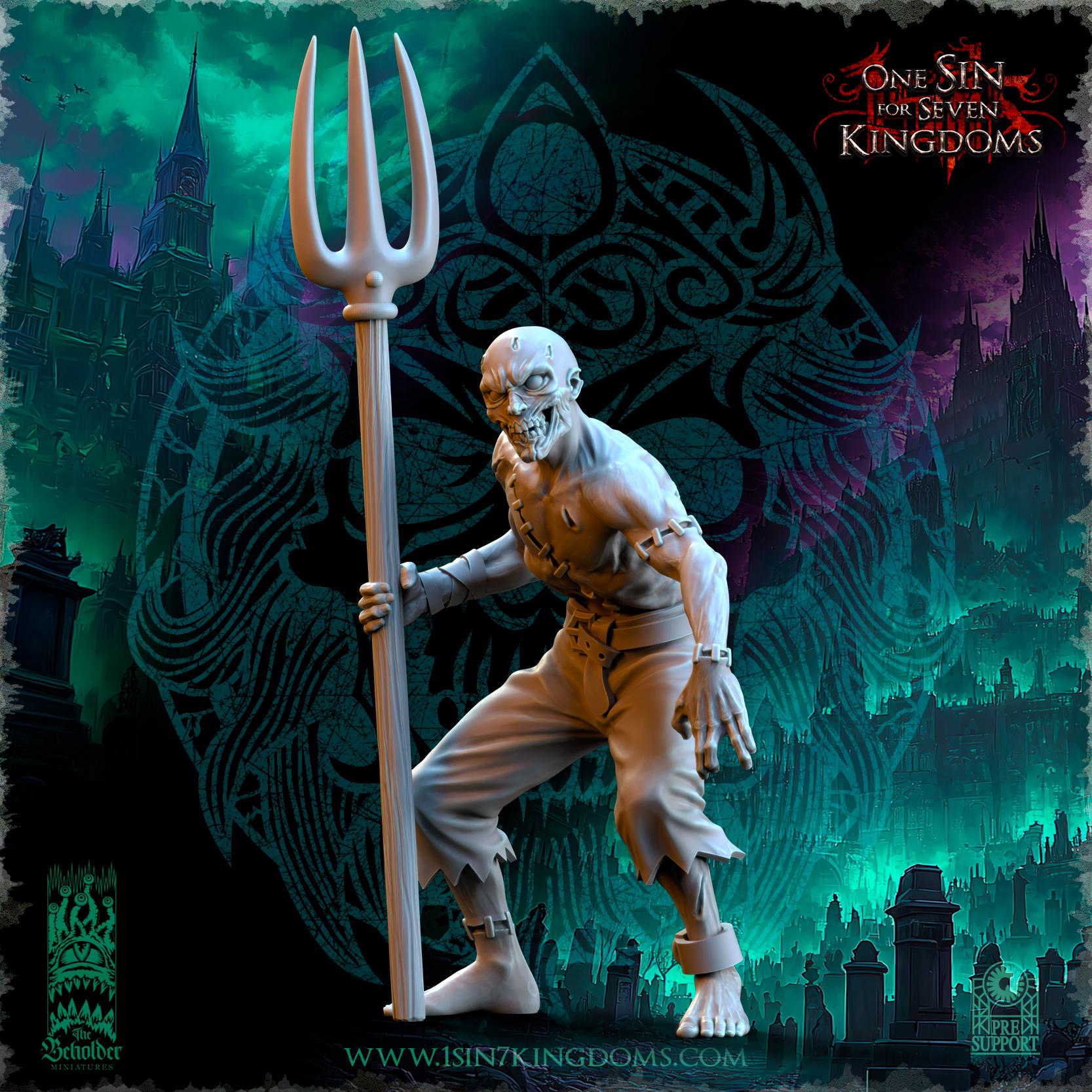 Undead 32/28mm - Brainless Walkers - Undying Legions - The Beholder Miniatures