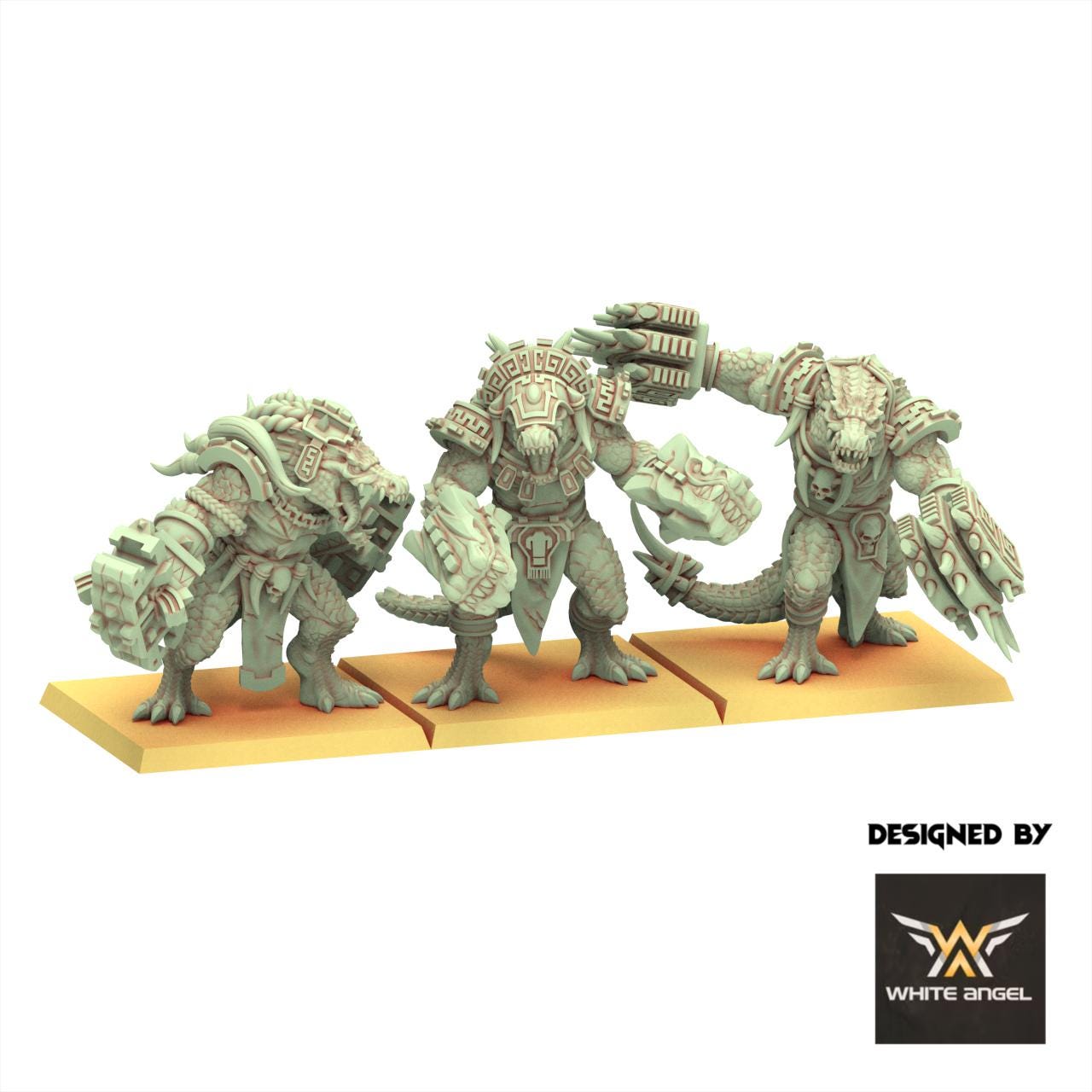 Lizardmen 28/32mm - Crocogators - White Angel Miniatures